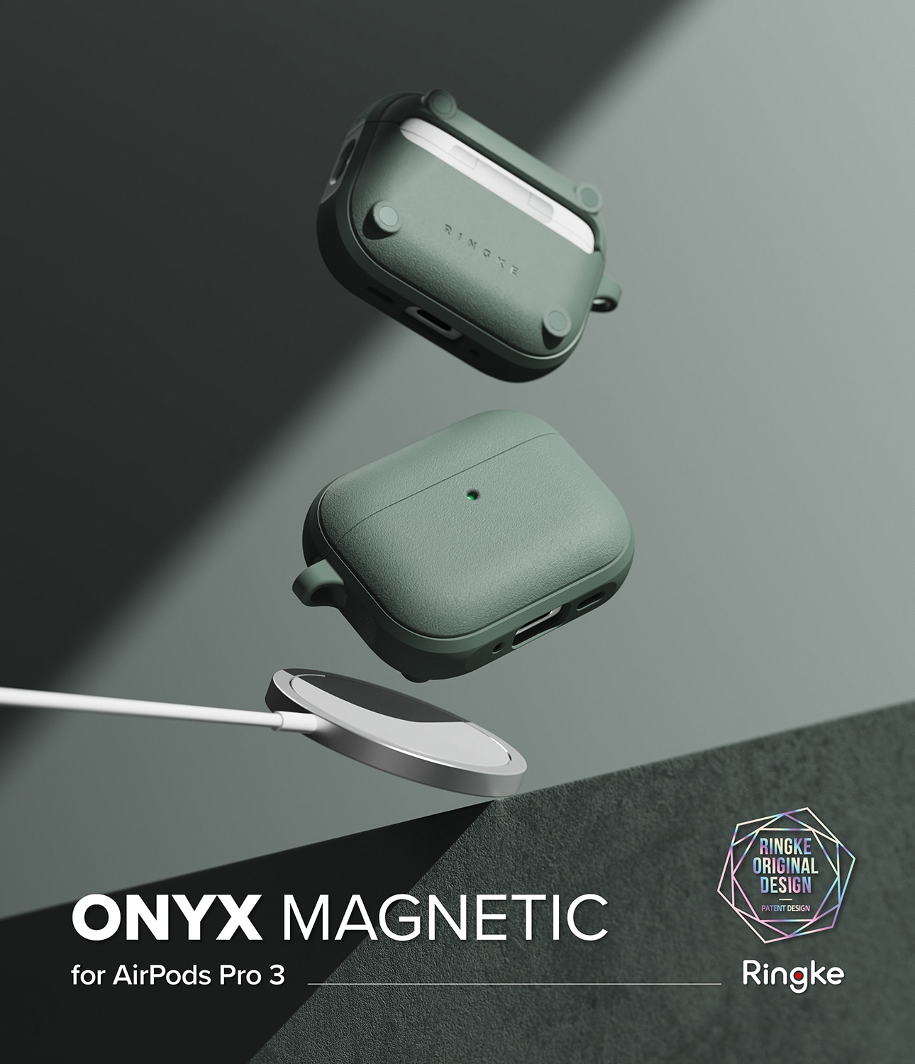Apple AirPods Pro 3 Onyx MagSafe-deksel, Sage Green