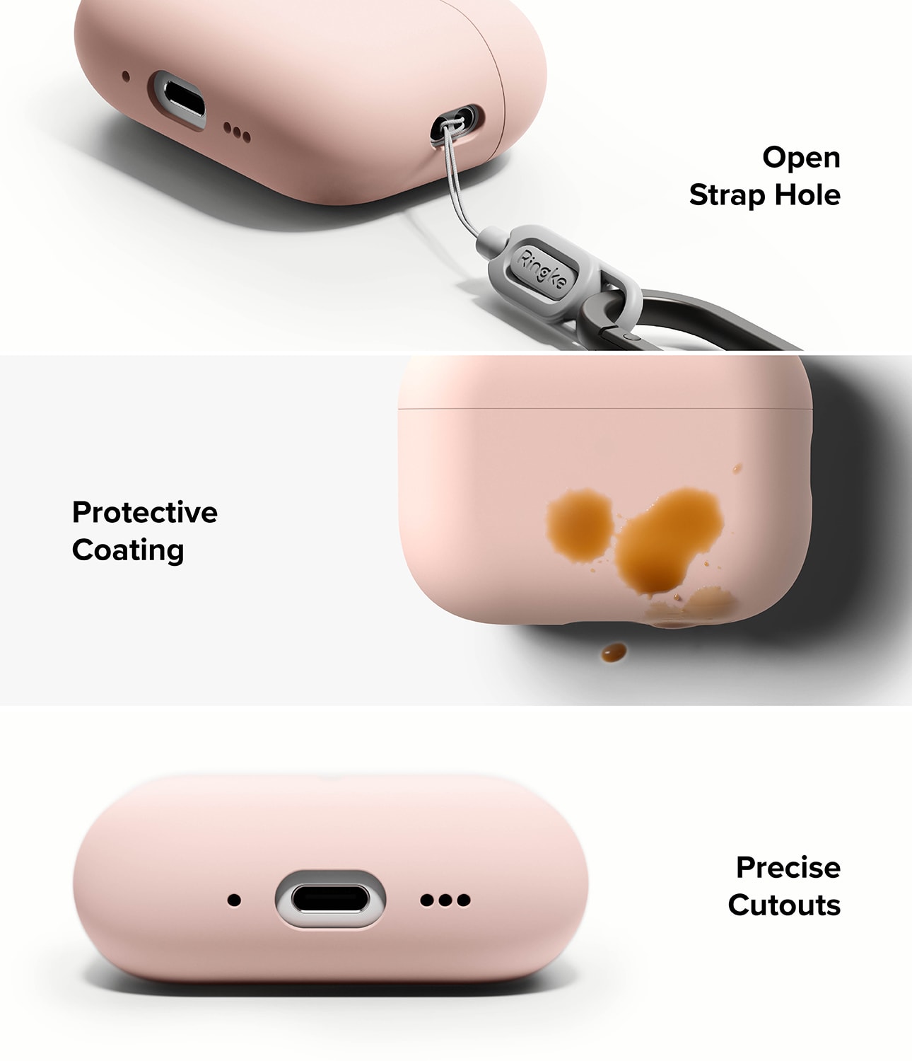 Apple AirPods Pro 3 Silikondeksel, Pink