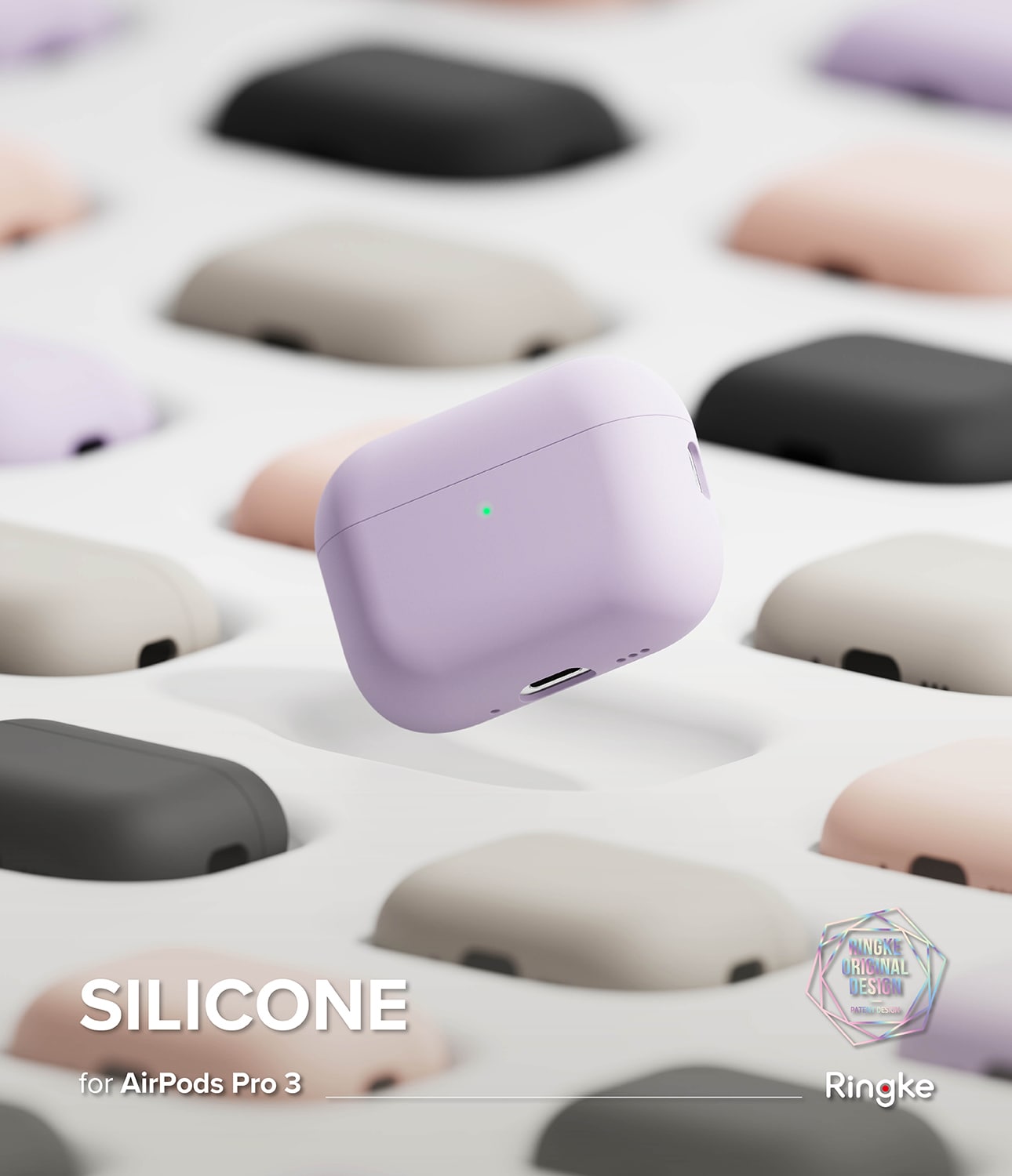 Apple AirPods Pro 3 Silikondeksel, Stone