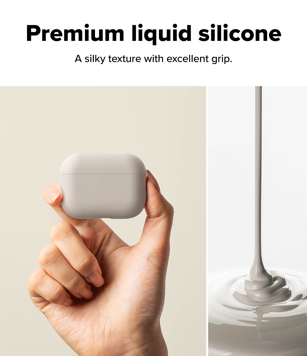 Apple AirPods Pro 3 Silikondeksel, Stone