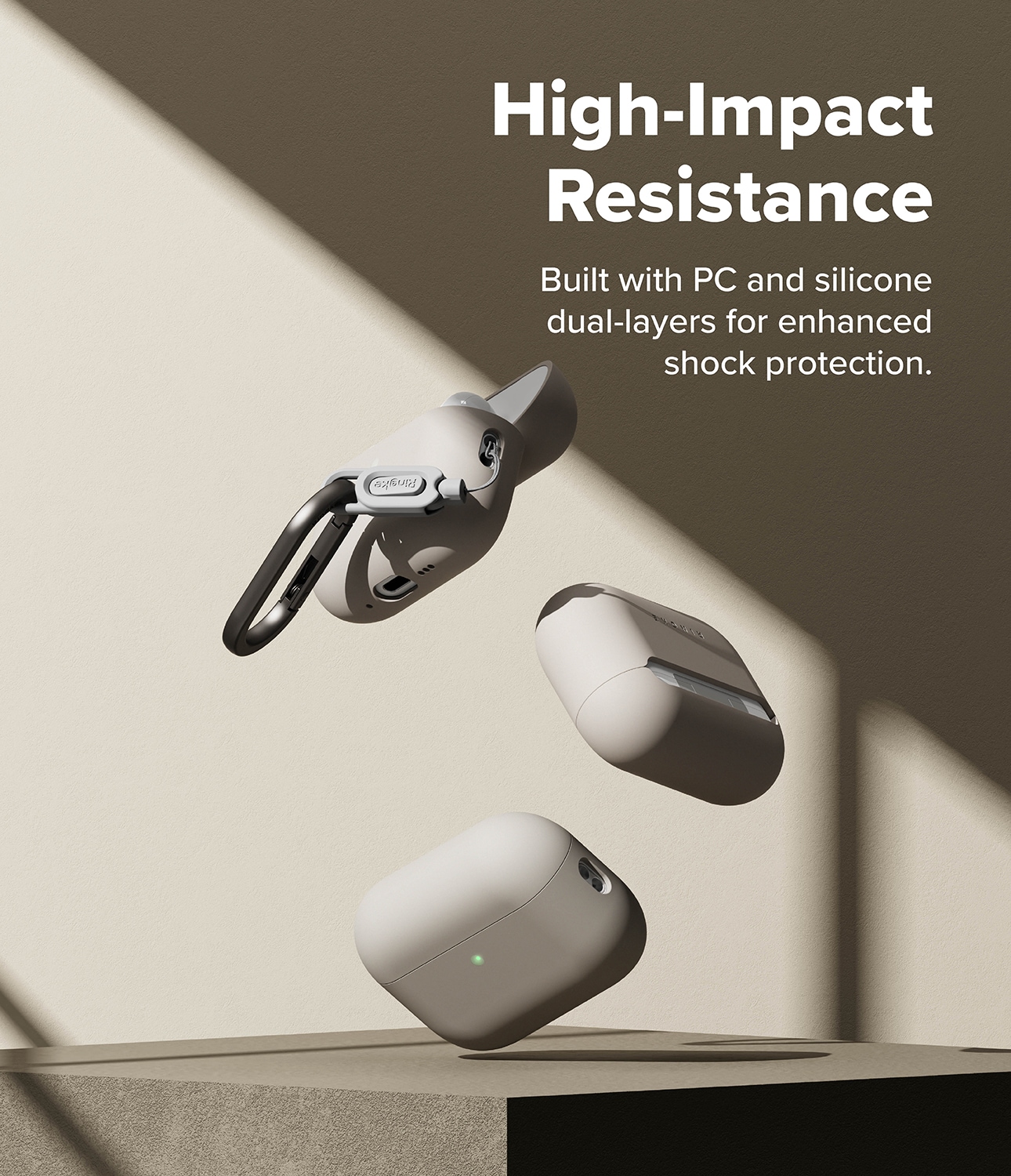 Apple AirPods Pro 3 Silikondeksel, Stone