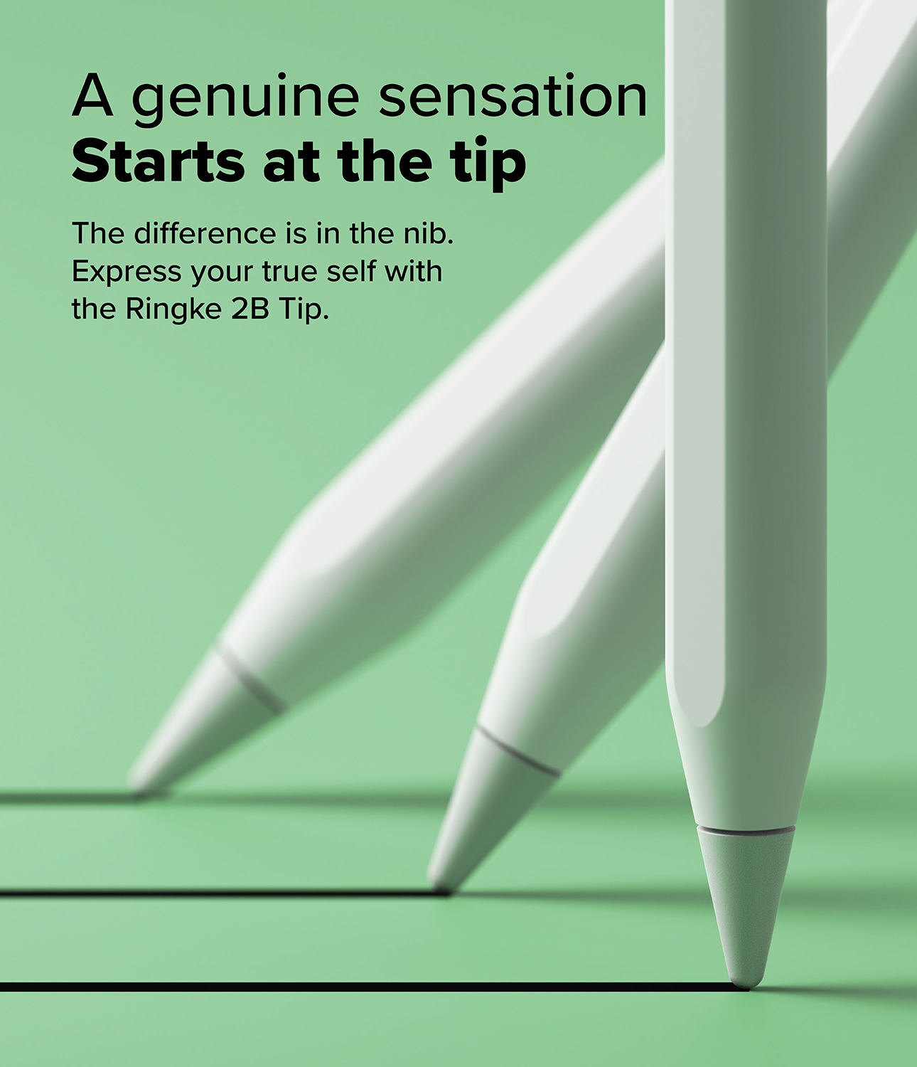 Apple Pencil Spiss Tip 2B (3-pakning), Hvit