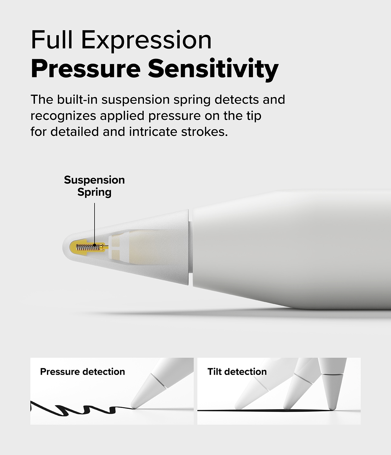 Apple Pencil Spiss Tip 2B (3-pakning), Hvit