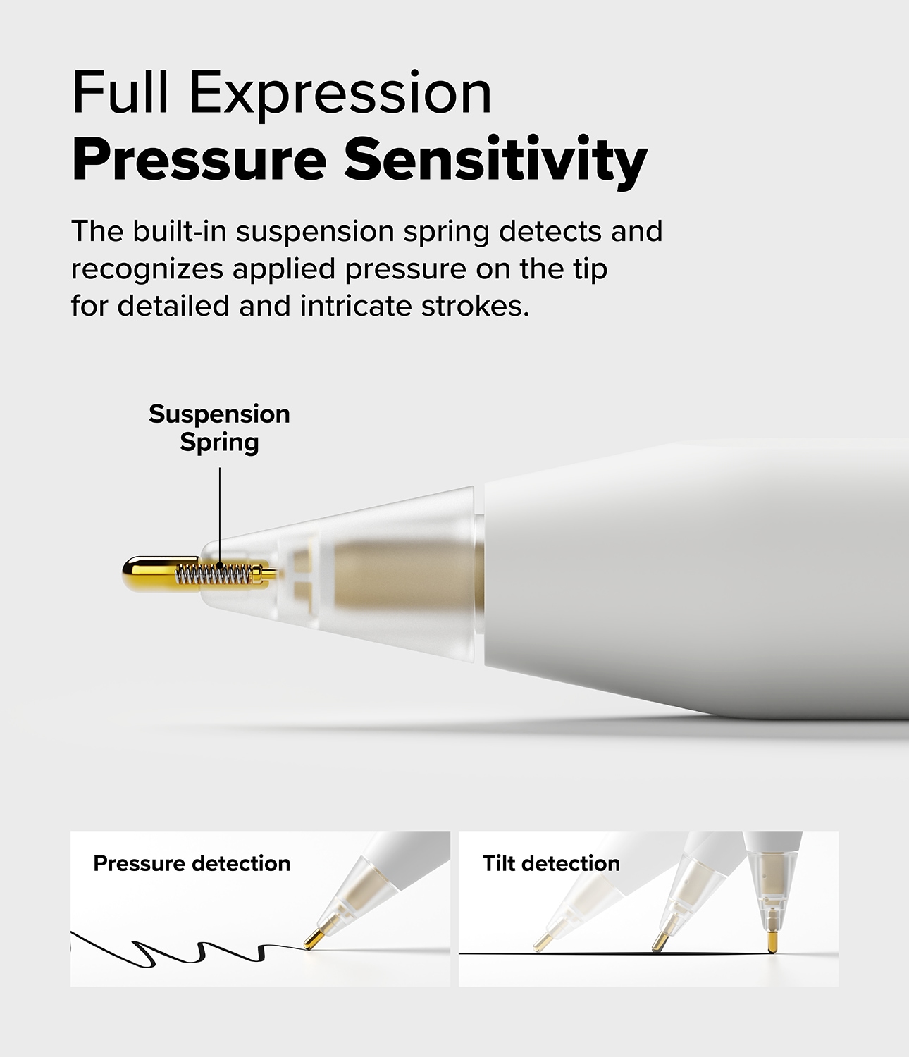 Apple Pencil Spiss Metal Tip (3-pakning), Hvit