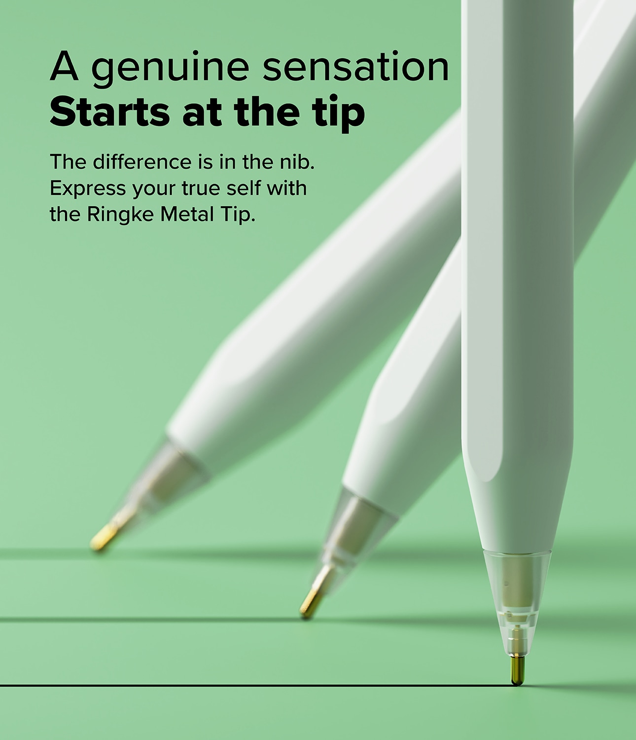 Apple Pencil Spiss Metal Tip (3-pakning), Hvit