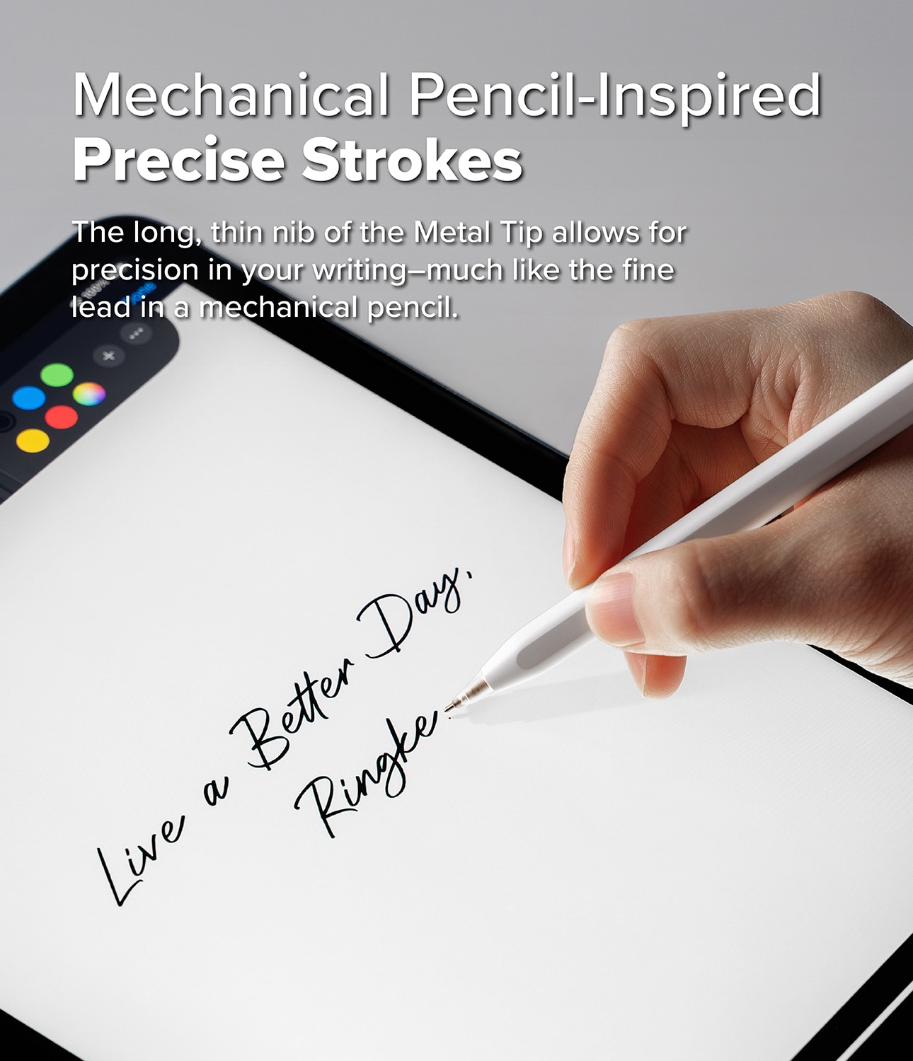 Apple Pencil Spiss Metal Tip (3-pakning), Hvit