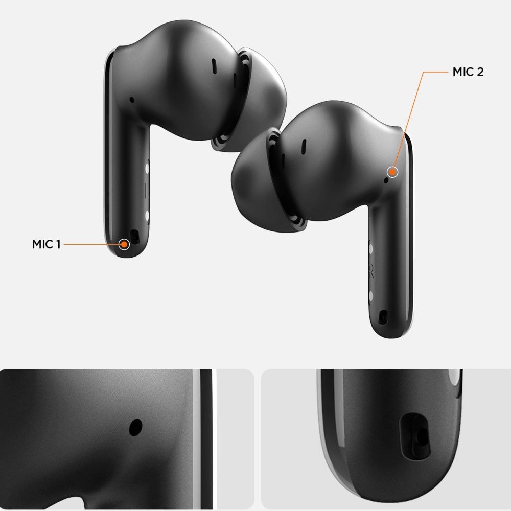 Trådløse ANC ørepropper In-ear, Hvit