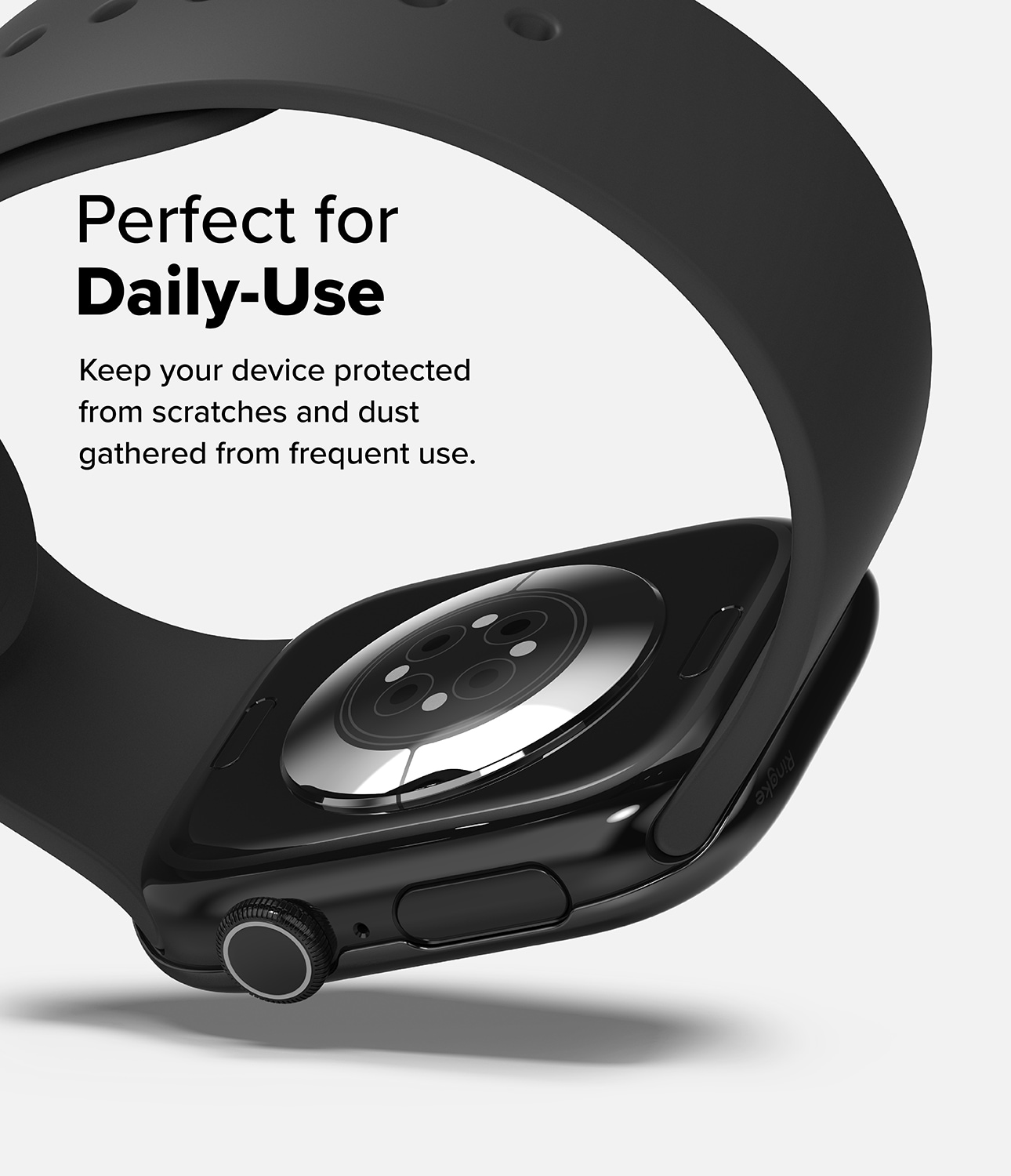 Apple Watch Series 11 42mm Beskyttelsesring - Bezel Styling Svart