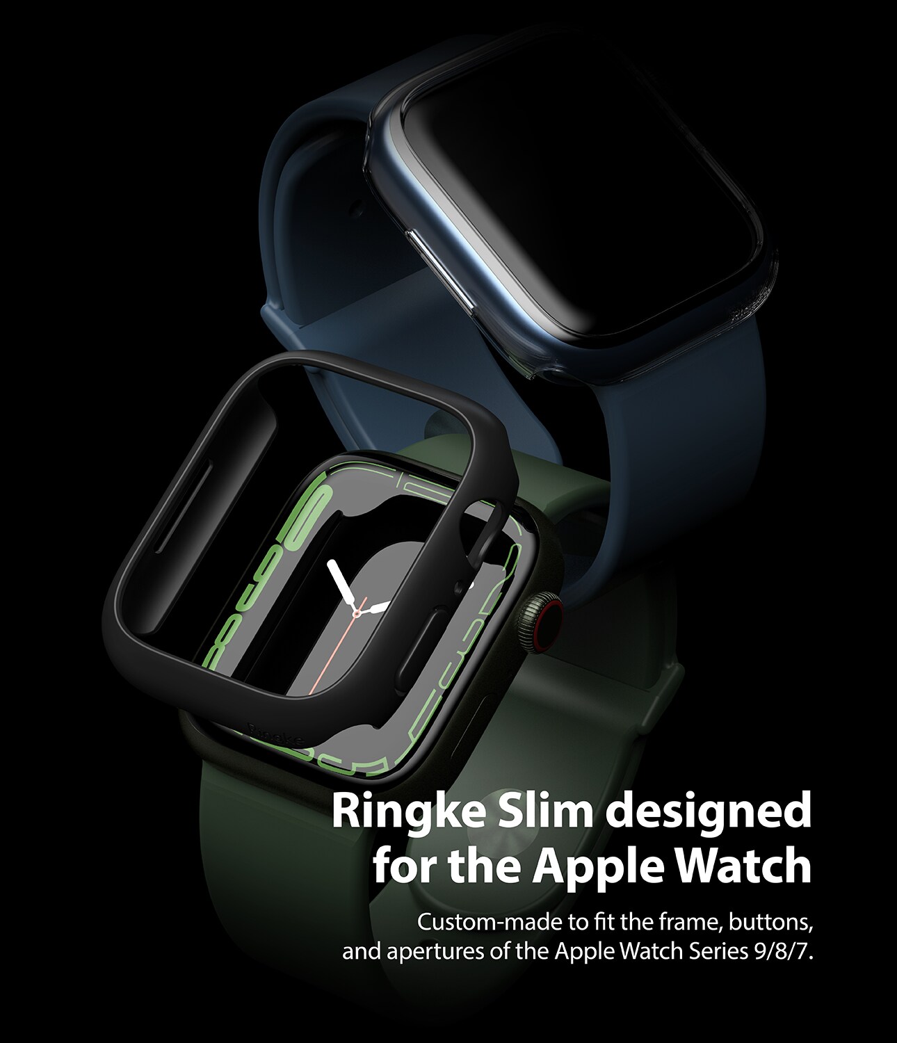 Apple Watch Series 7 45mm Tynt deksel (2-pack), Flerfarget/mønster