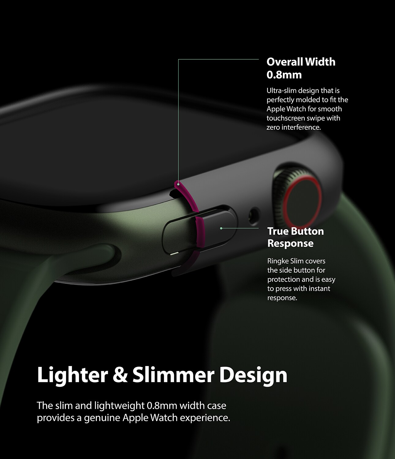 Apple Watch Series 7 45mm Tynt deksel (2-pack), Flerfarget/mønster