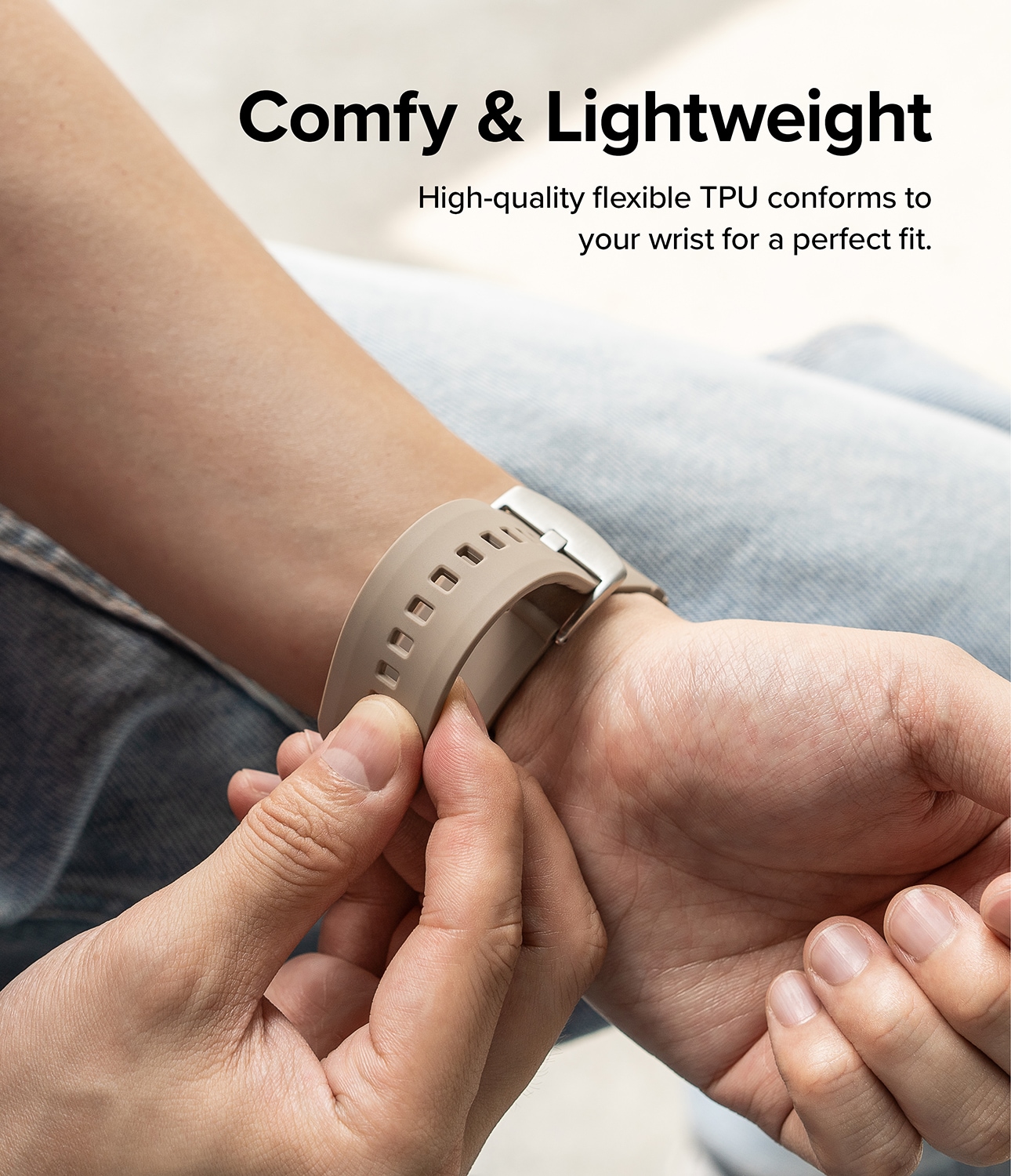 Apple Watch Series 11 46mm Reim Rubber One Bold Grå