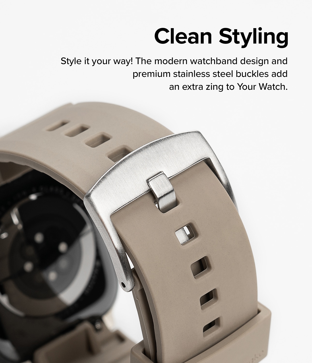 Apple Watch Series 11 46mm Reim Rubber One Bold Grå