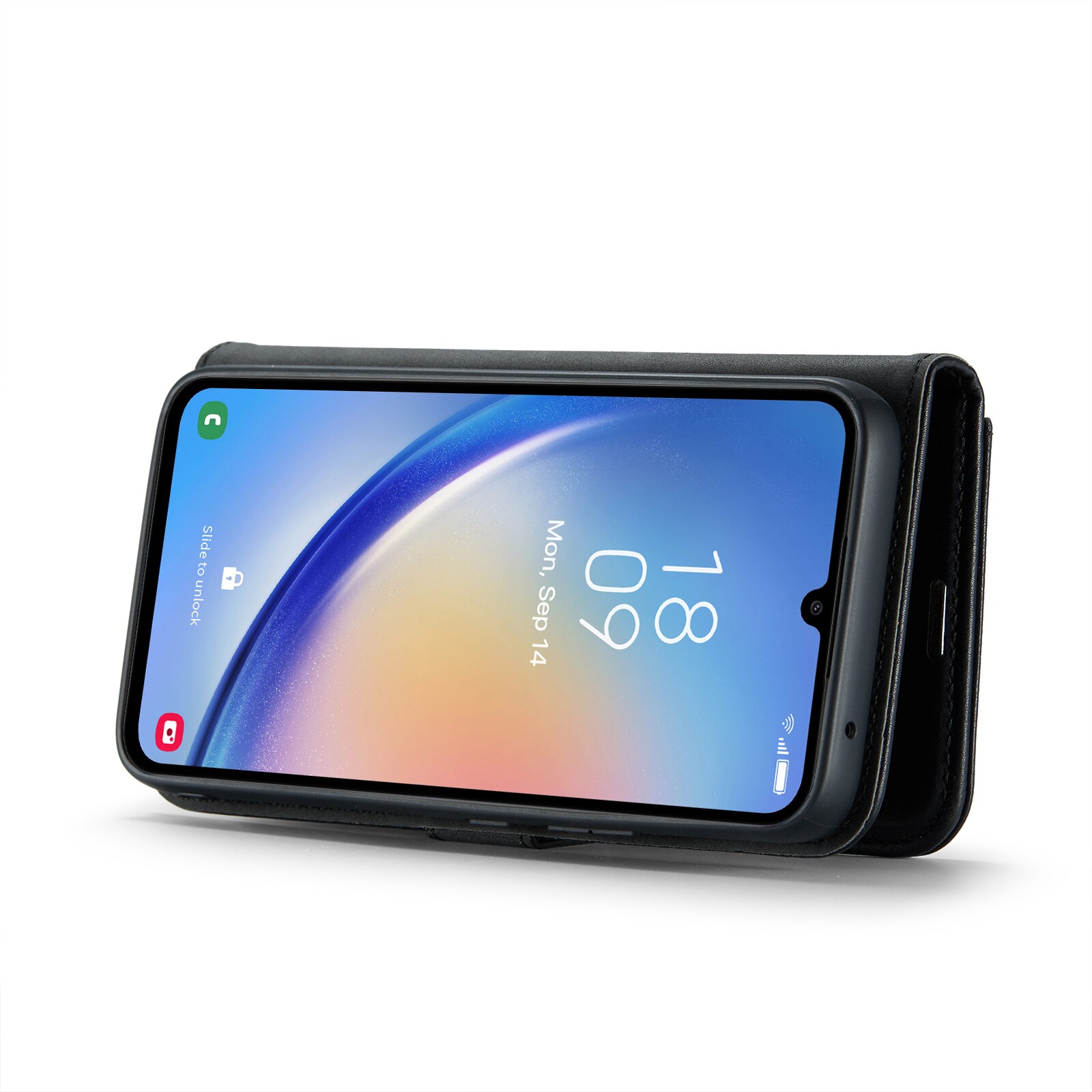 Samsung Galaxy A34 Lommeboketui med avtakbart deksel, Black