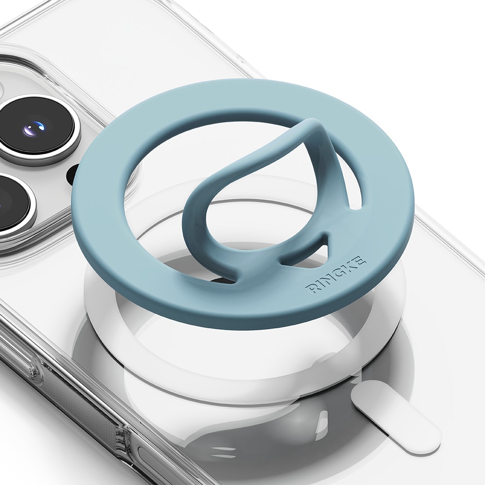 Dual magnetisk ring i silikon, Light Teal