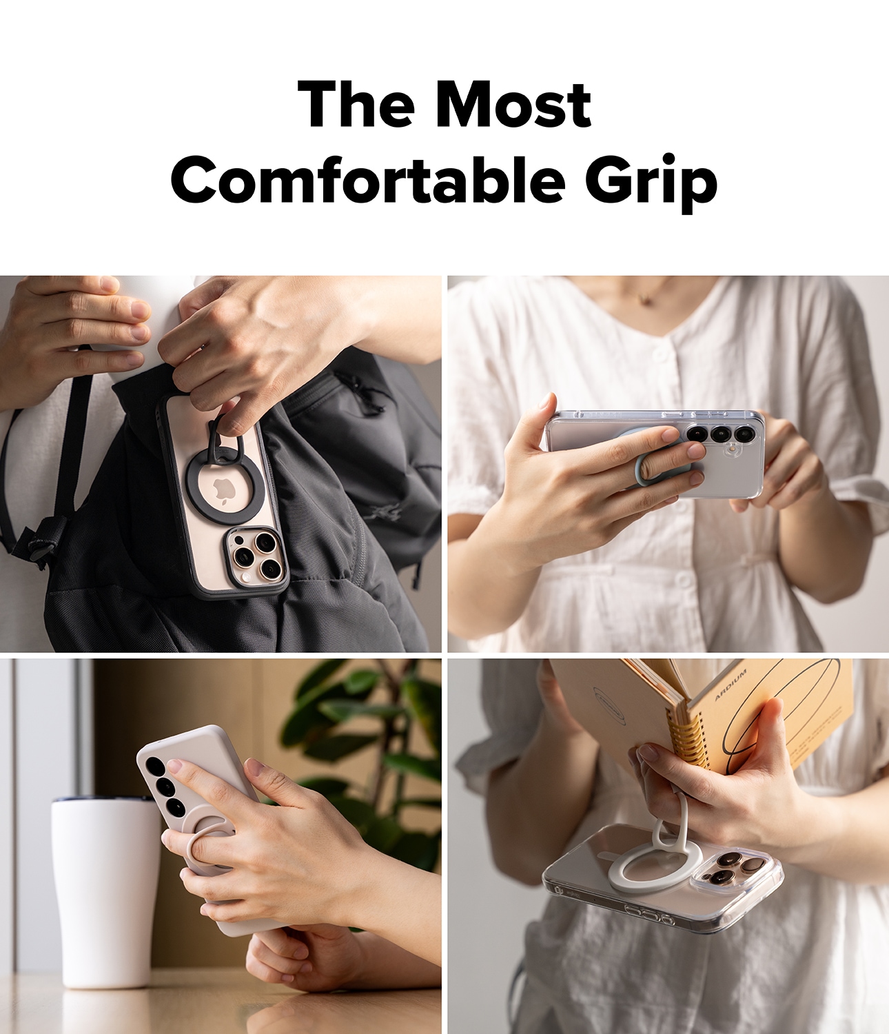 Dual magnetisk ring i silikon, Light Teal