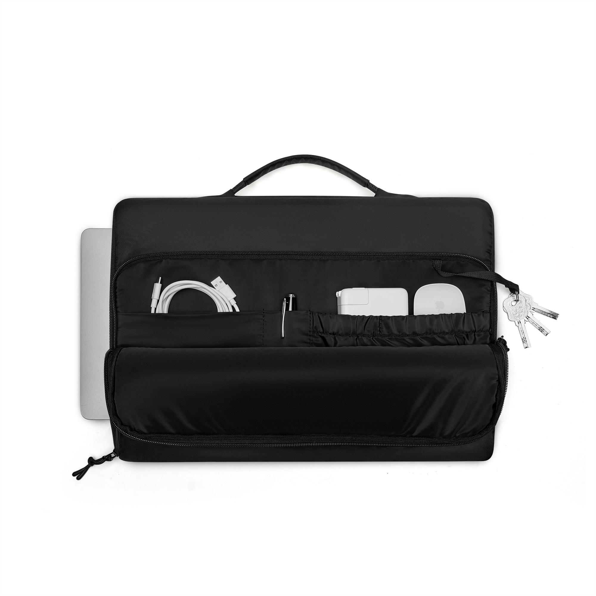 Däsh Cushioned Laptop-veske Briefcase 16", Svart