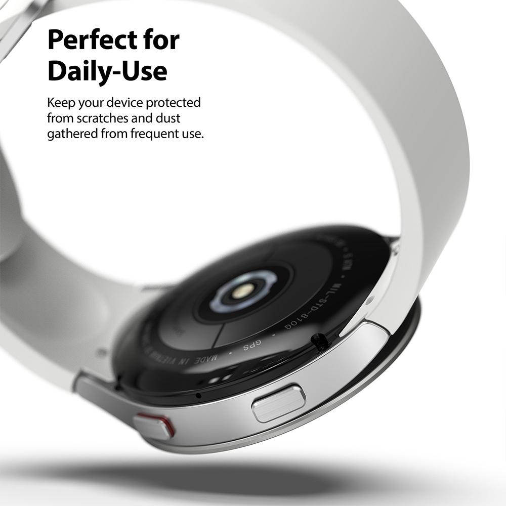 Samsung Galaxy Watch 4 44mm Beskyttelsesring - Bezel Styling Sølv