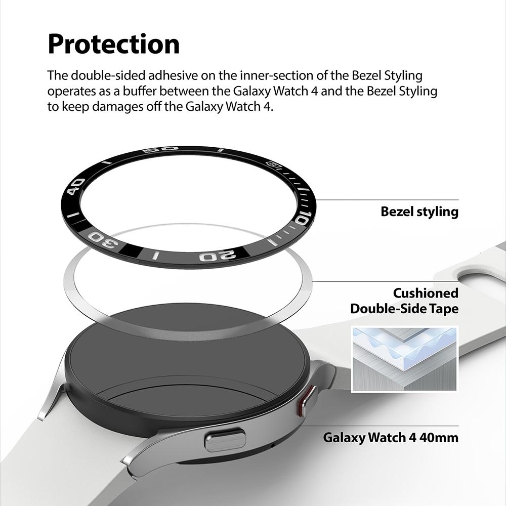 Samsung Galaxy Watch 5 40mm Beskyttelsesring - Bezel Styling Svart