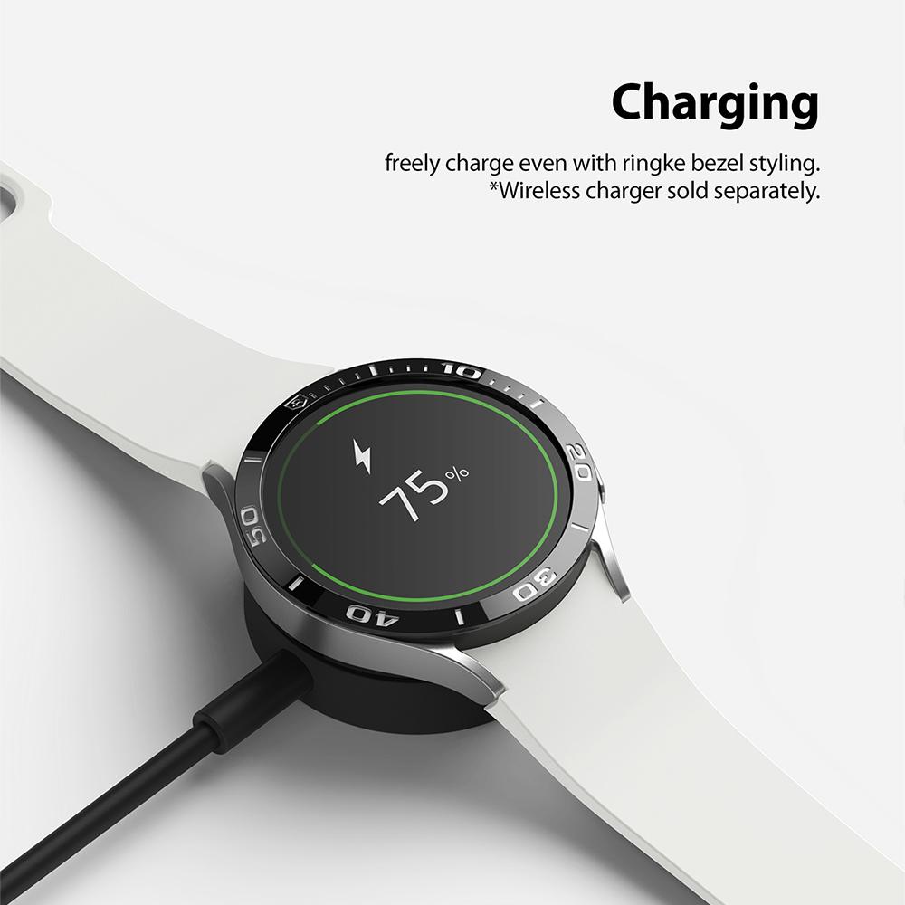 Samsung Galaxy Watch 4 44mm Beskyttelsesring - Bezel Styling Svart