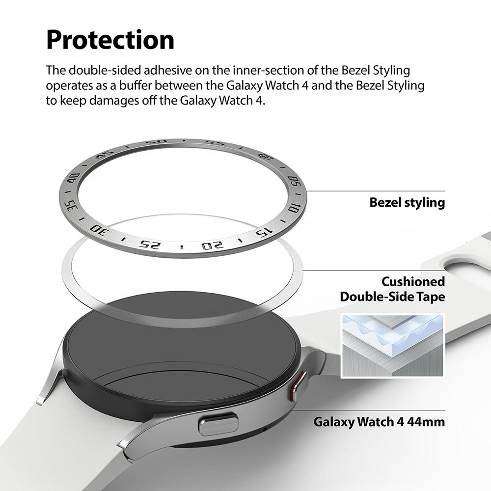 Samsung Galaxy Watch 4 44mm Beskyttelsesring - Bezel Styling Svart