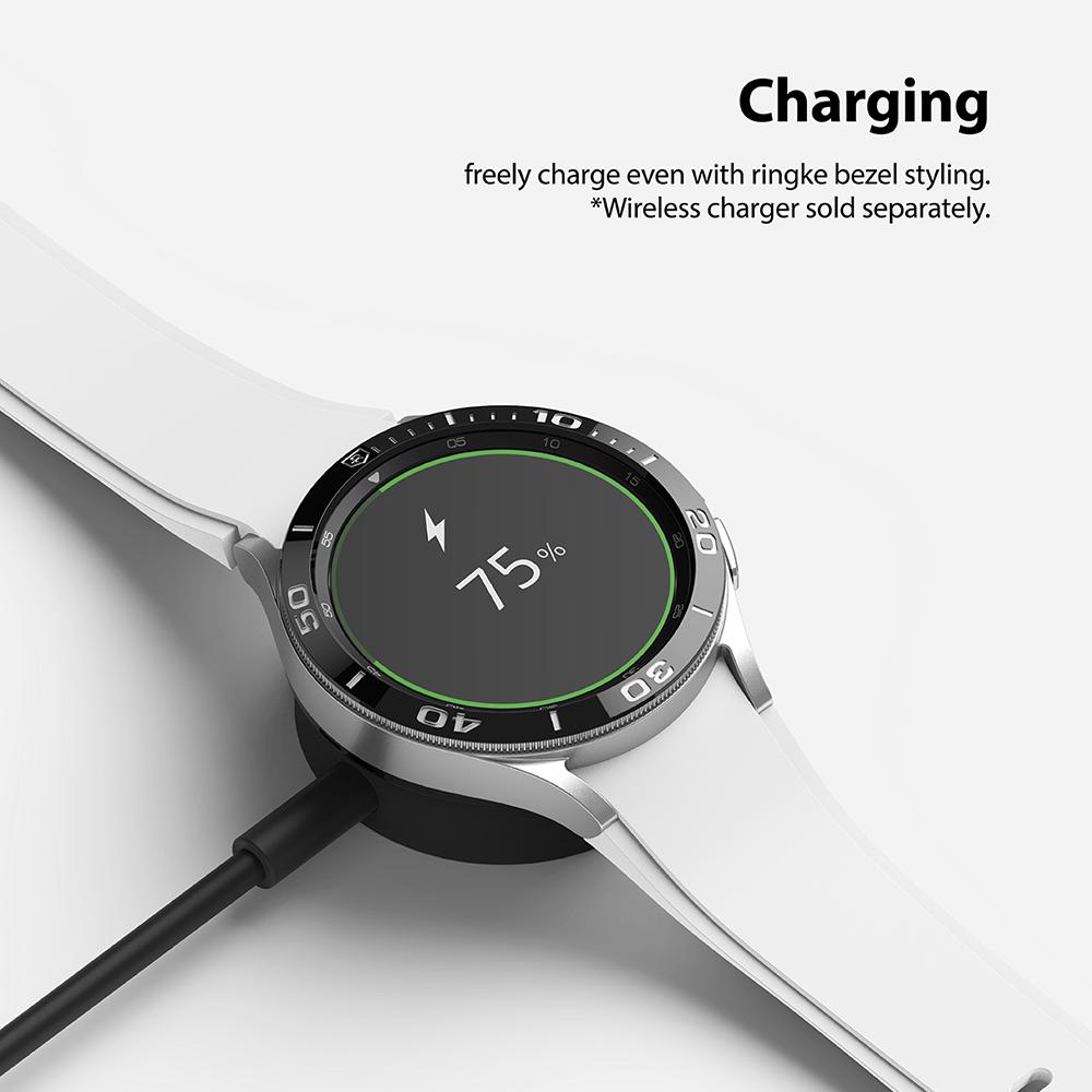 Samsung Galaxy Watch 4 Classic 46mm Beskyttelsesring - Bezel Styling Svart