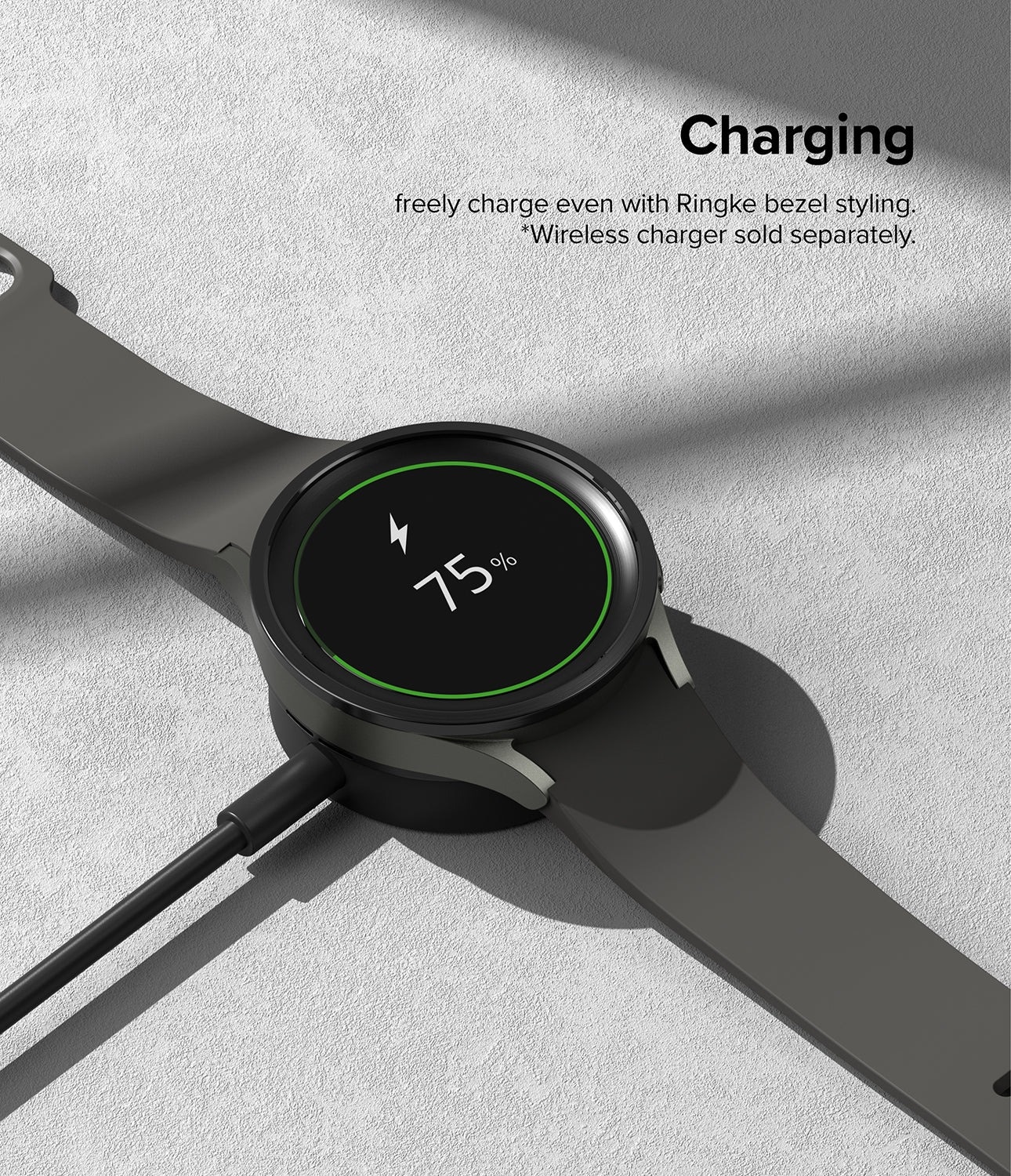 Samsung Galaxy Watch 5 Pro 45mm Beskyttelsesring - Bezel Styling Svart