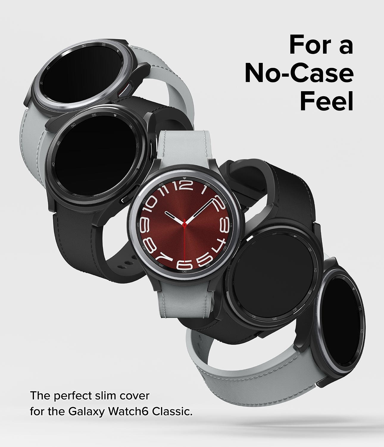 Samsung Galaxy Watch 6 Classic 47mm Tynt deksel (2-pack), Flerfarget/mønster