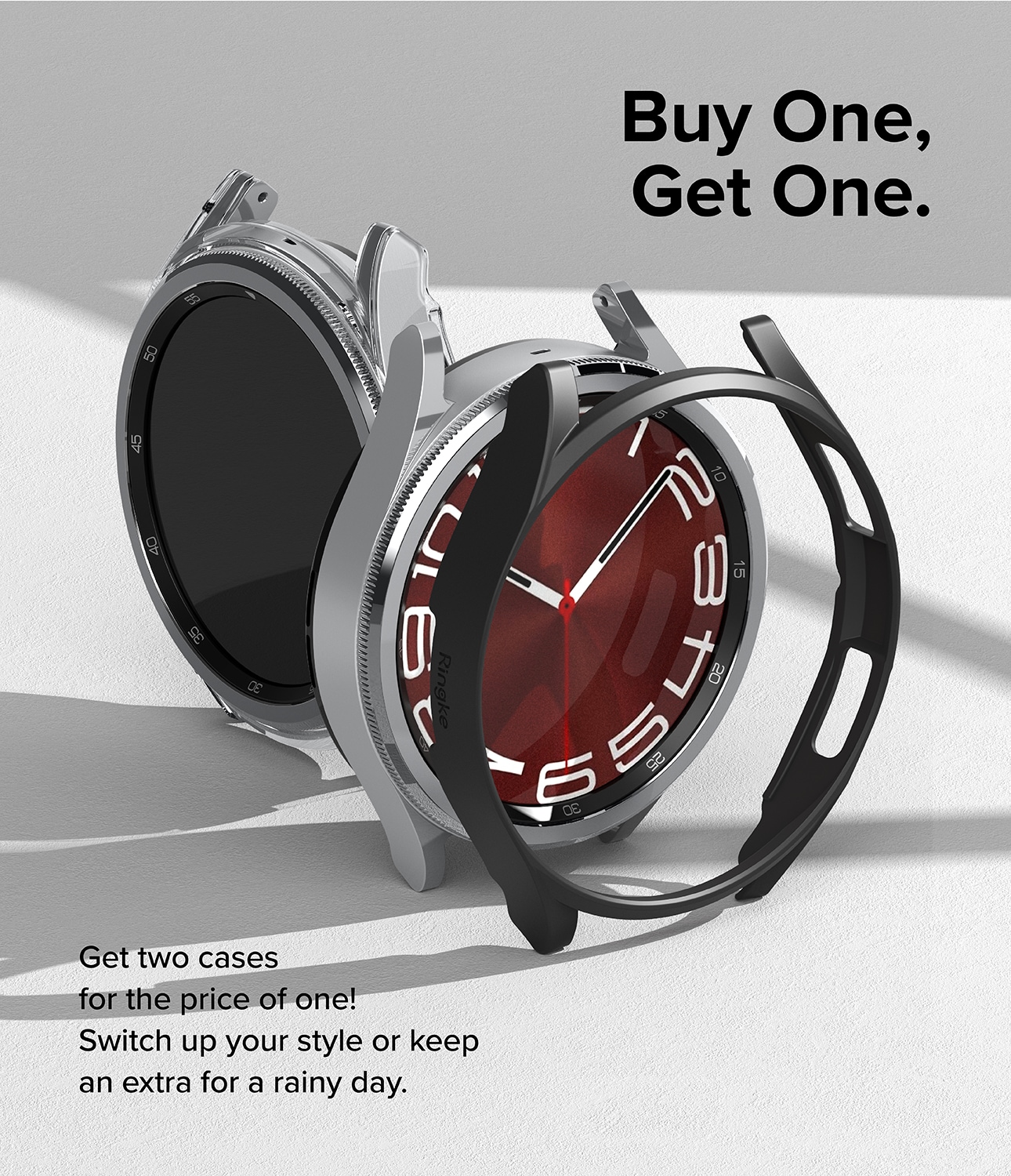 Samsung Galaxy Watch 6 Classic 47mm Tynt deksel (2-pack), Flerfarget/mønster