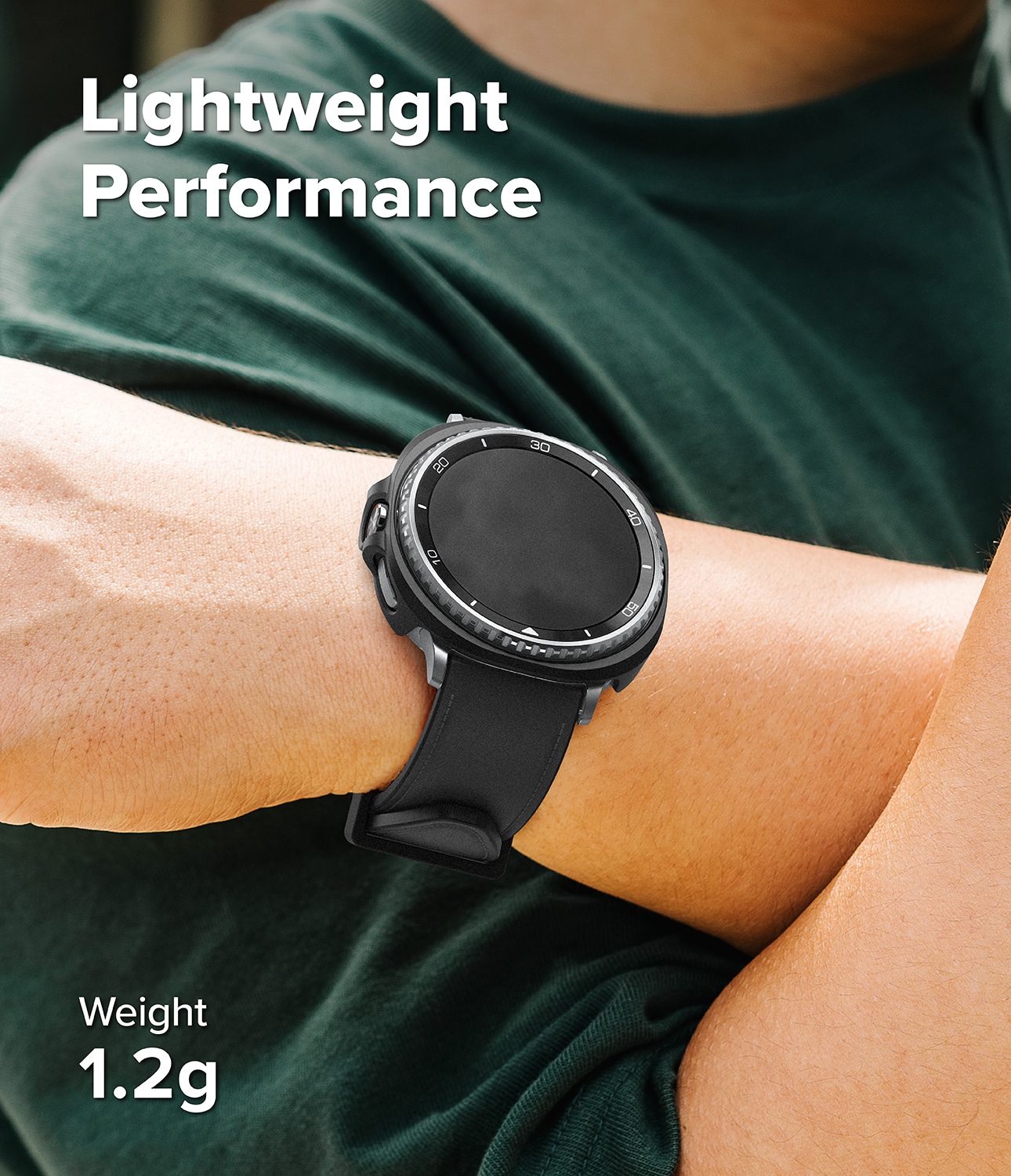Samsung Galaxy Watch 8 Classic Tynt deksel (2-pack), Matte Black & Clear
