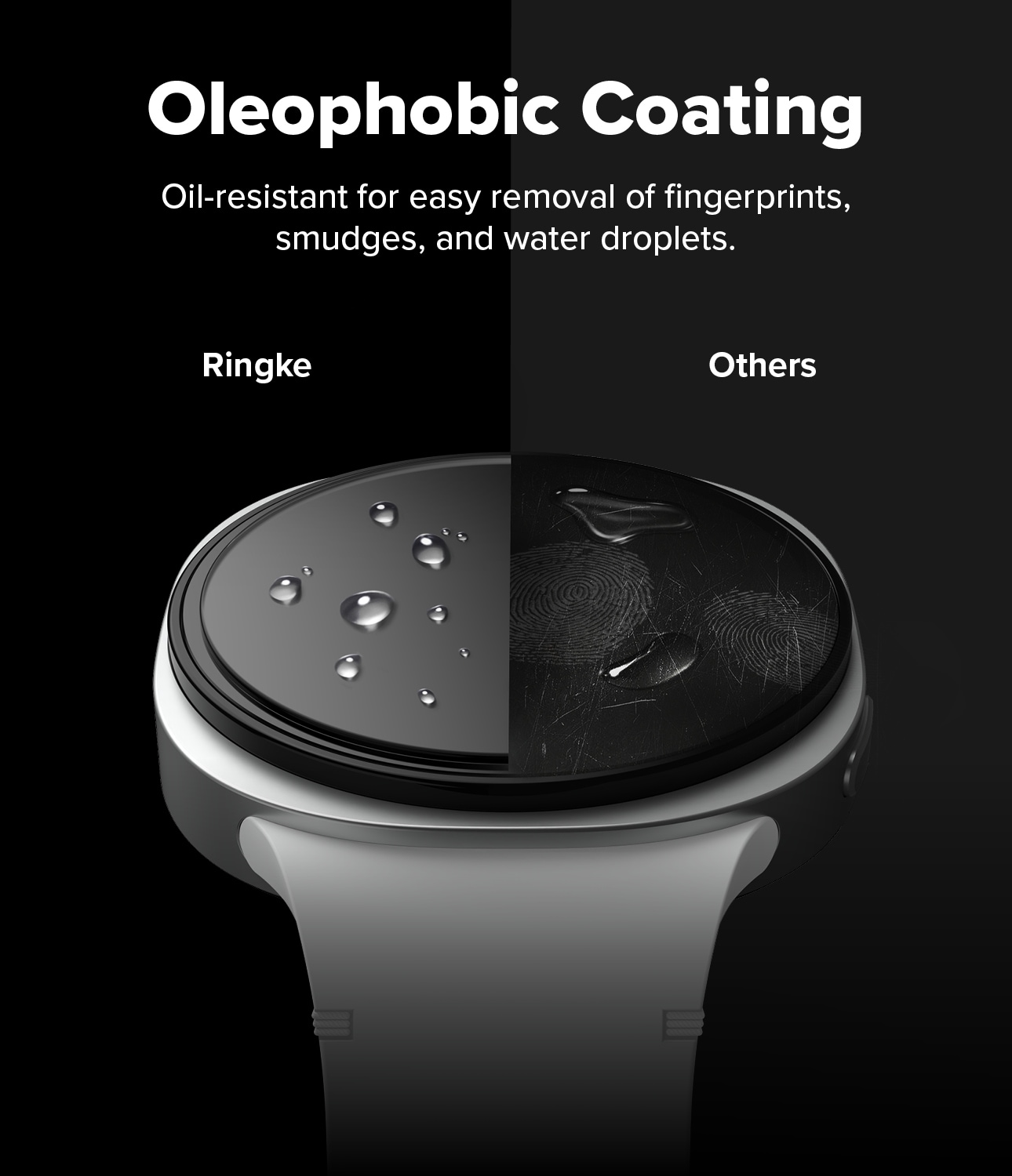 Samsung Galaxy Watch 8 Classic Skjermbeskytter i glass med monteringsramme (2-pack)