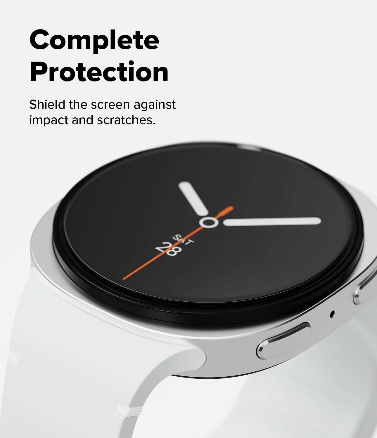 Samsung Galaxy Watch 8 Classic Skjermbeskytter i glass med monteringsramme (2-pack)