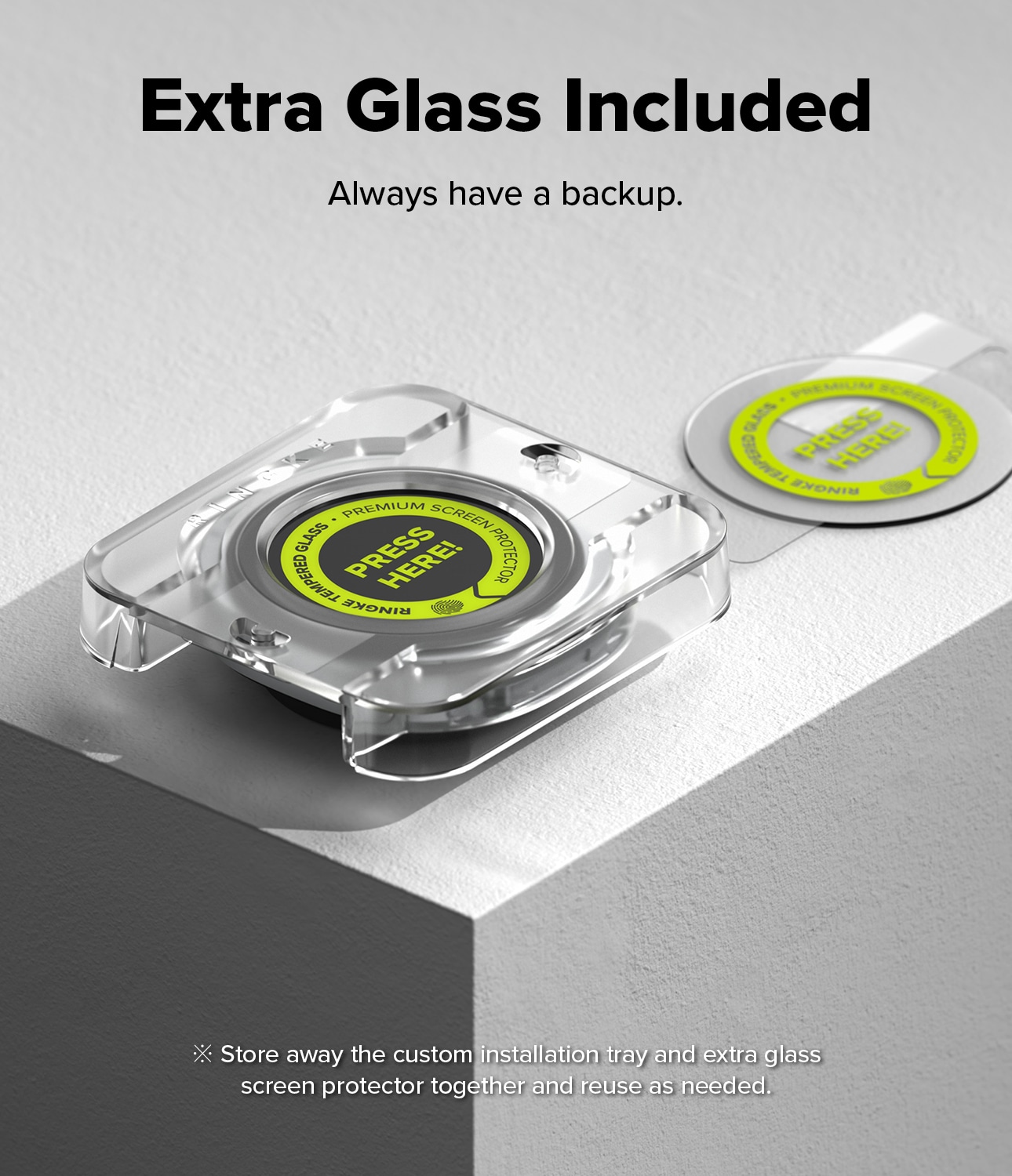Samsung Galaxy Watch 8 Classic Skjermbeskytter i glass med monteringsramme (2-pack)