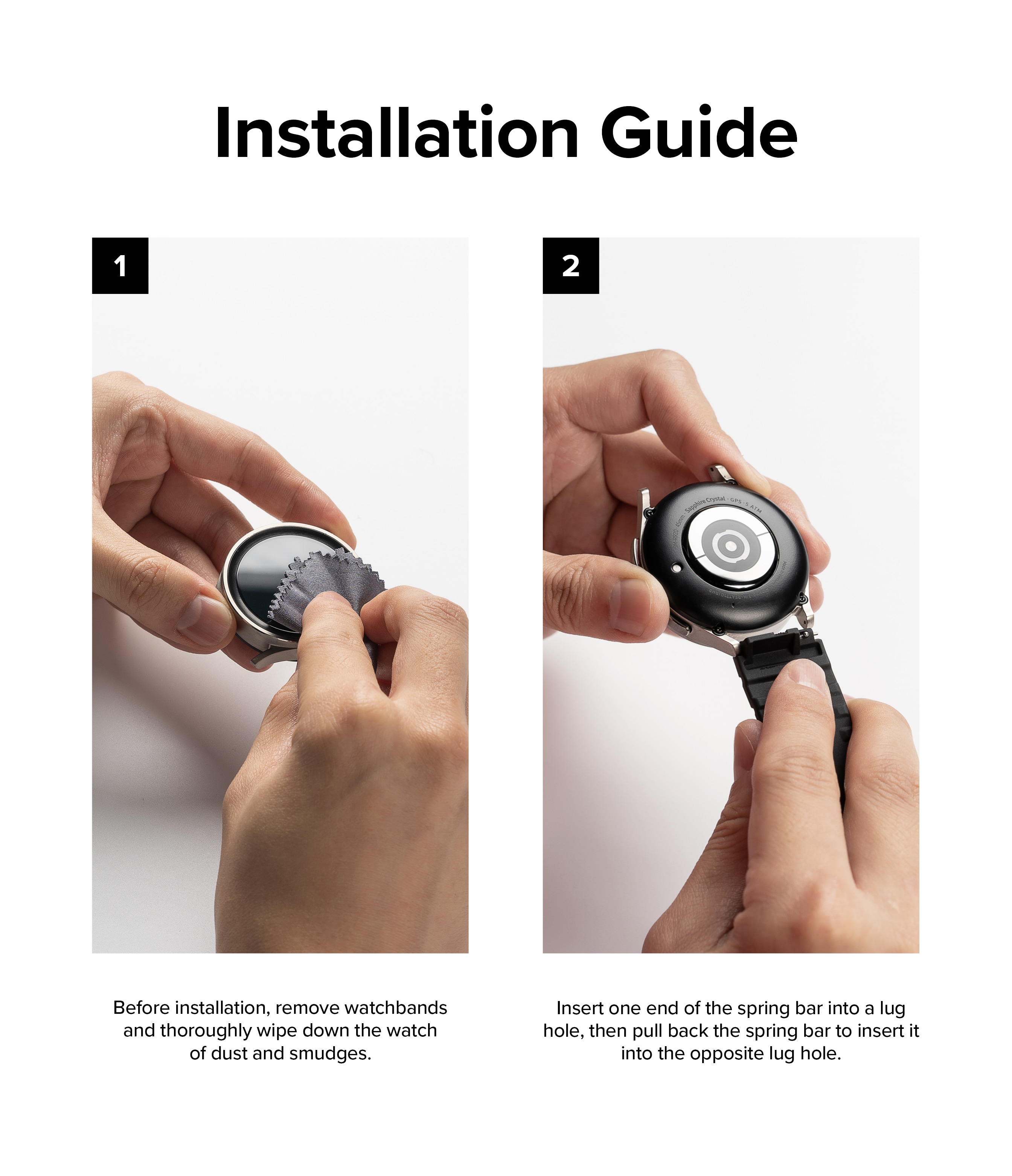 Garmin Forerunner 165 Reim Rubber One Bold Svart