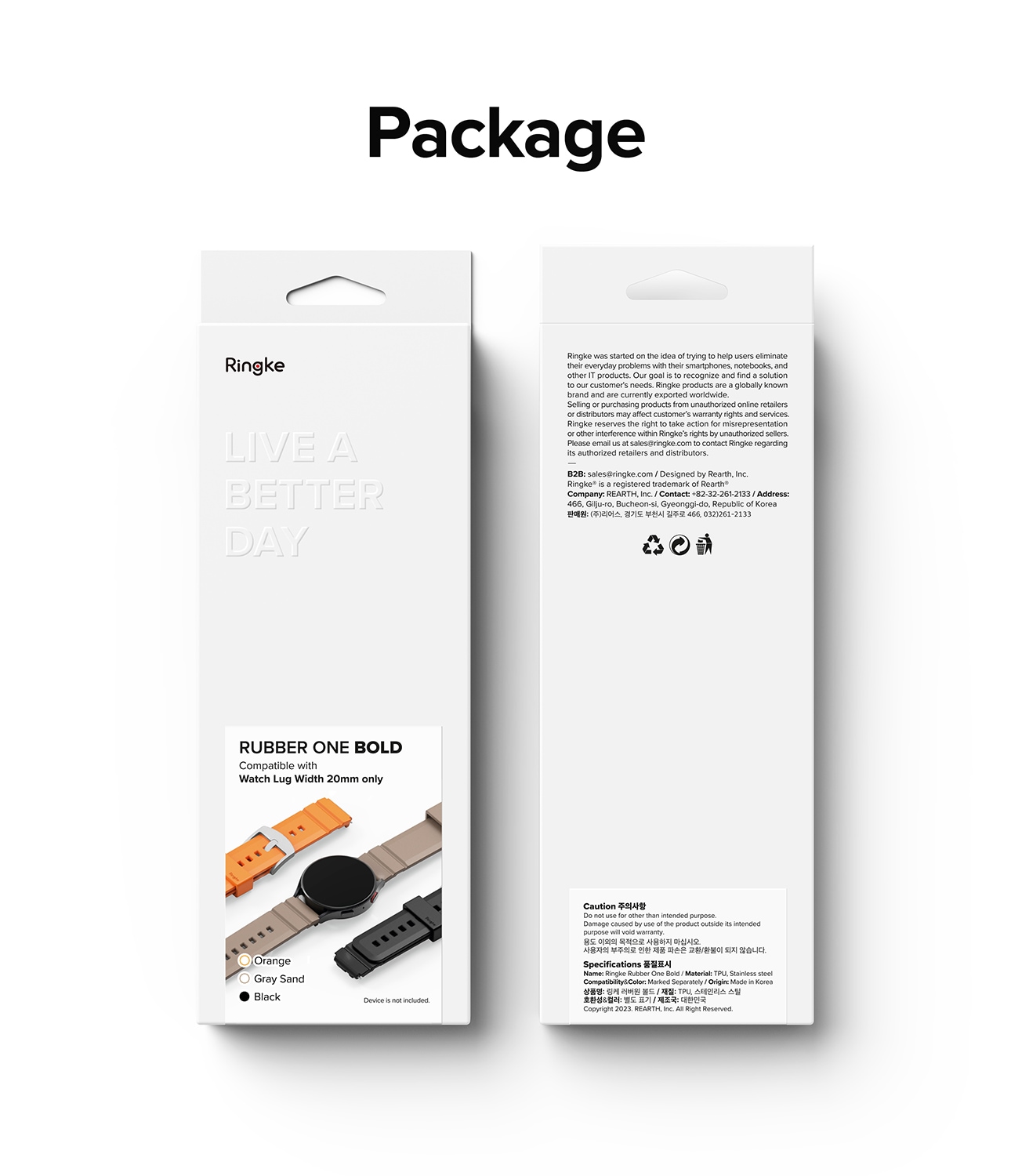 Garmin Forerunner 165 Reim Rubber One Bold Svart