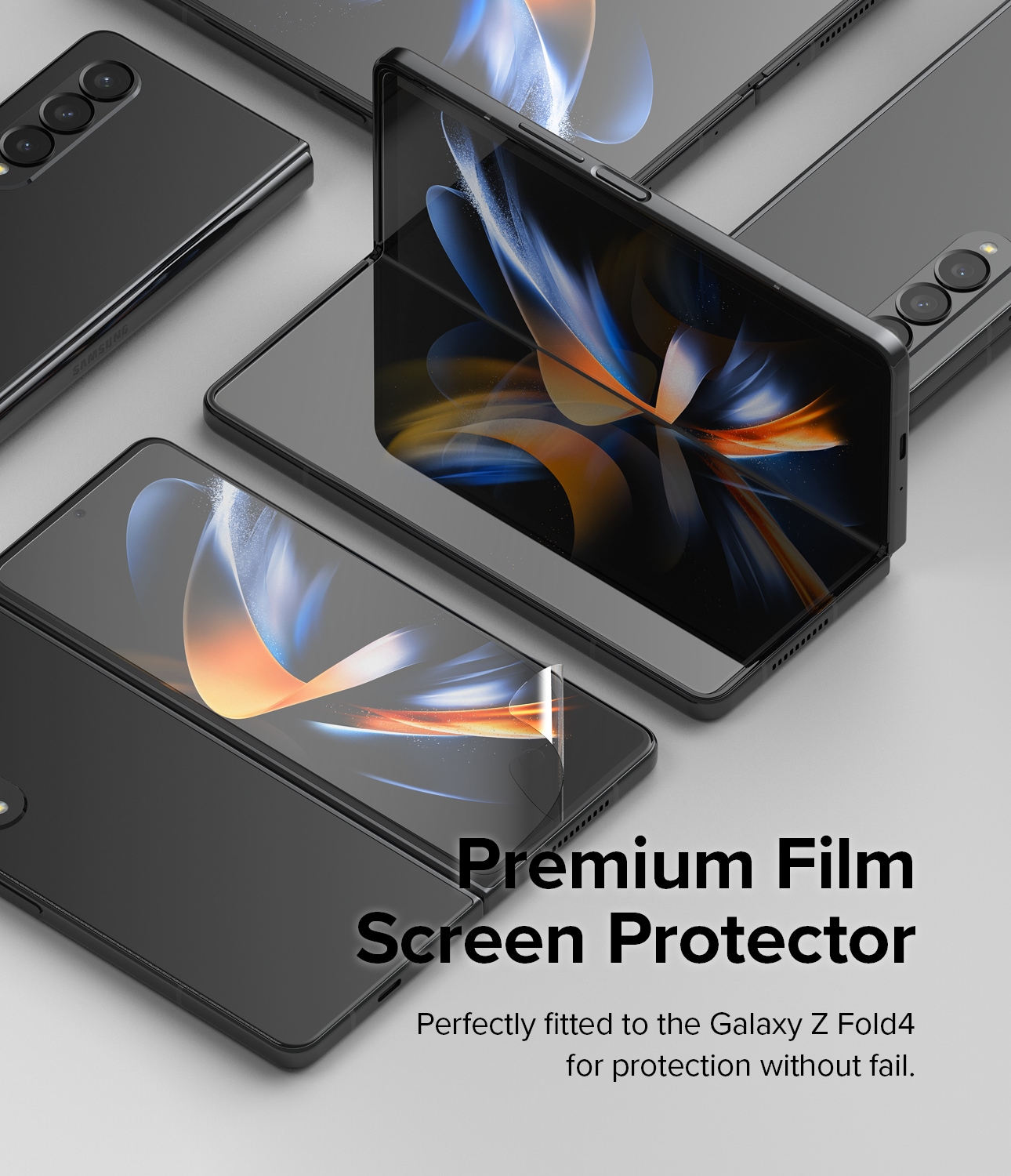 Samsung Galaxy Z Fold 4 Skjermbeskytter beskyttelsesfilm - Dual Easy