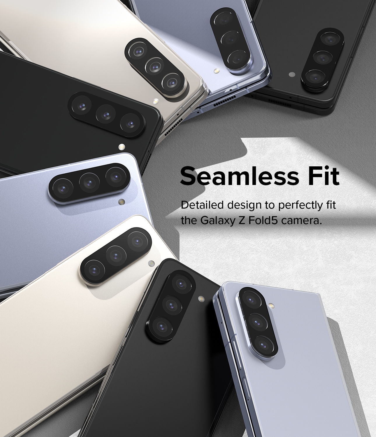 Samsung Galaxy Z Fold 5 Kameralinsebeskyttelse i glass (2-pack)