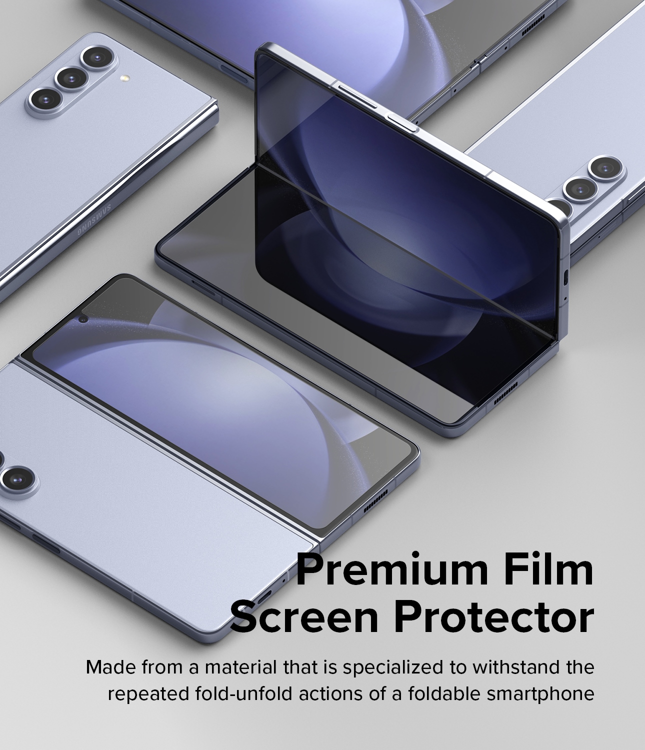 Samsung Galaxy Z Fold 5 Skjermbeskytter beskyttelsesfilm - Dual Easy