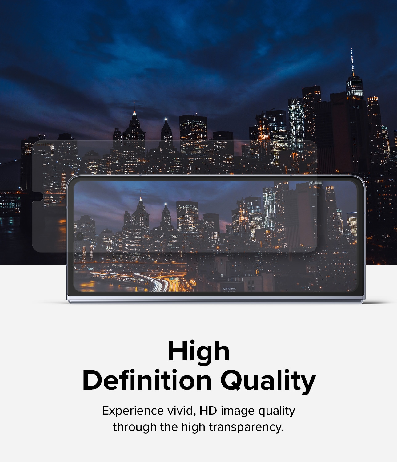 Samsung Galaxy Z Fold 5 Skjermbeskytter beskyttelsesfilm - Dual Easy