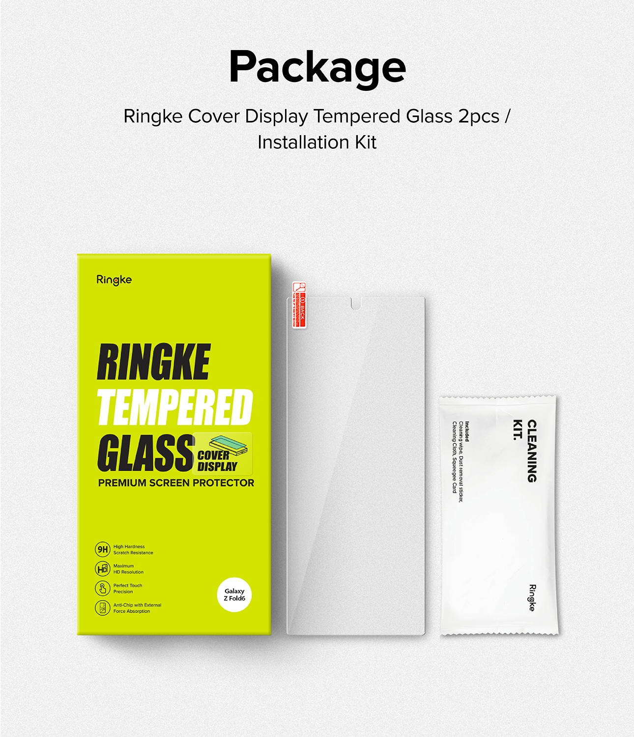 Samsung Galaxy Z Fold 6 Ytterskjermbeskytter i glass (2-pack)