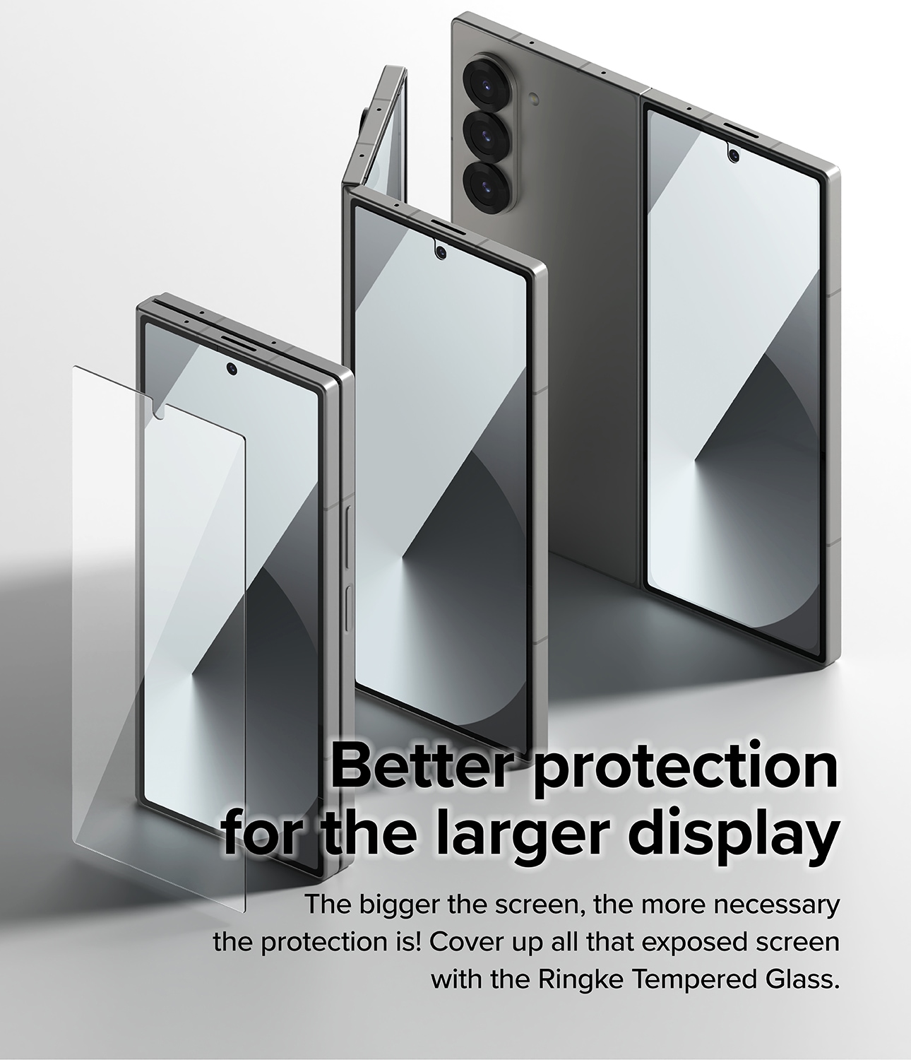 Samsung Galaxy Z Fold 6 Ytterskjermbeskytter i glass (2-pack)