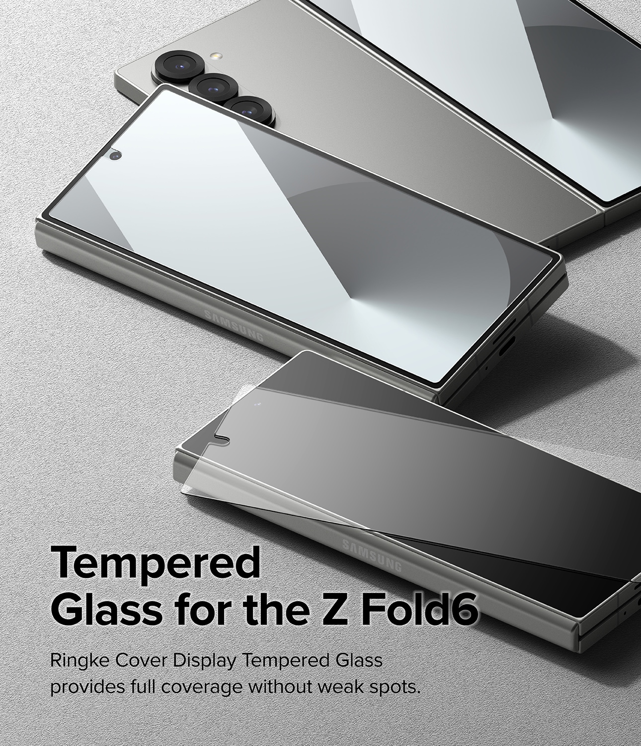 Samsung Galaxy Z Fold 6 Ytterskjermbeskytter i glass (2-pack)