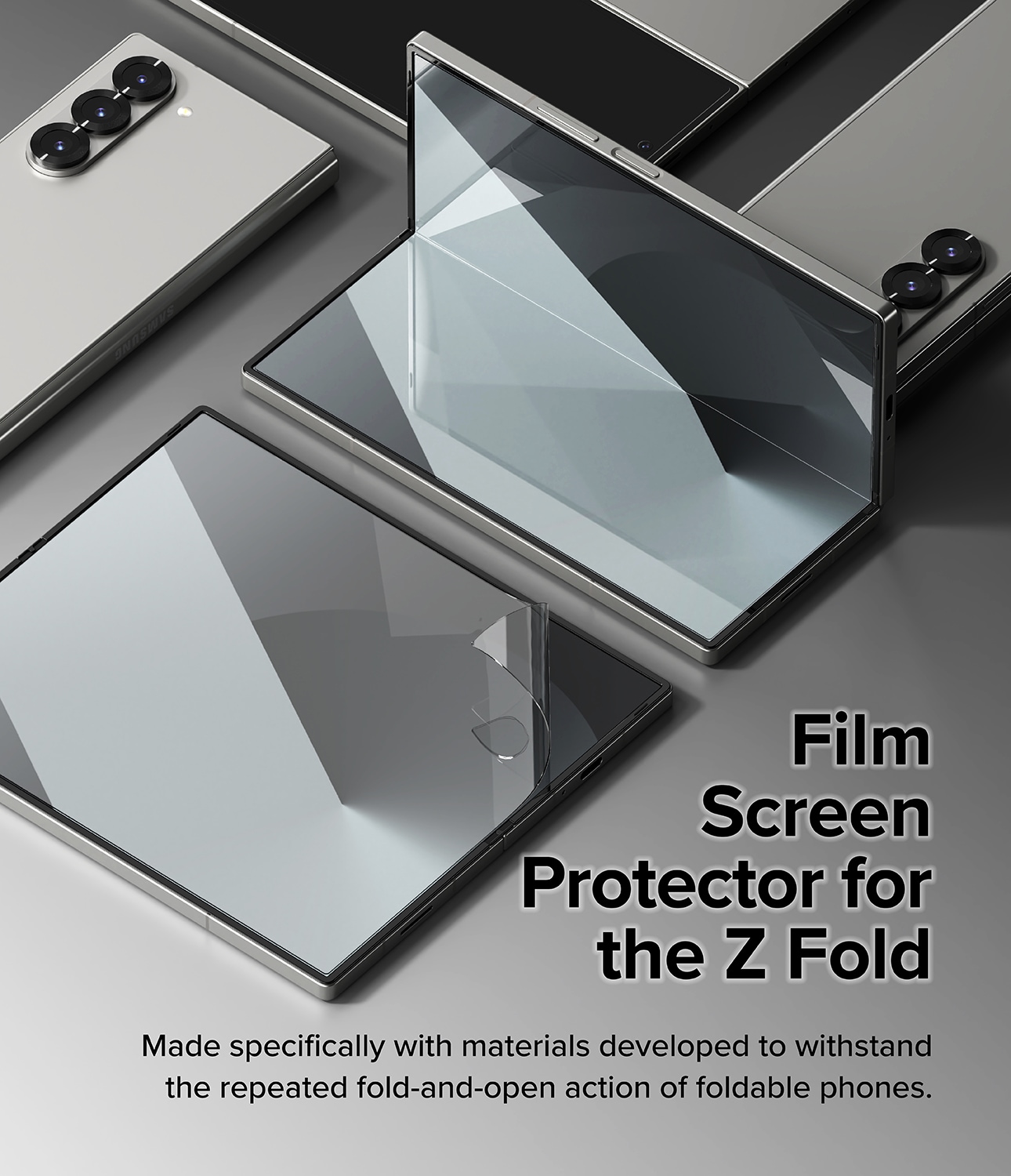 Samsung Galaxy Z Fold 6 Skjermbeskytter beskyttelsesfilm - Dual Easy (2-pack)