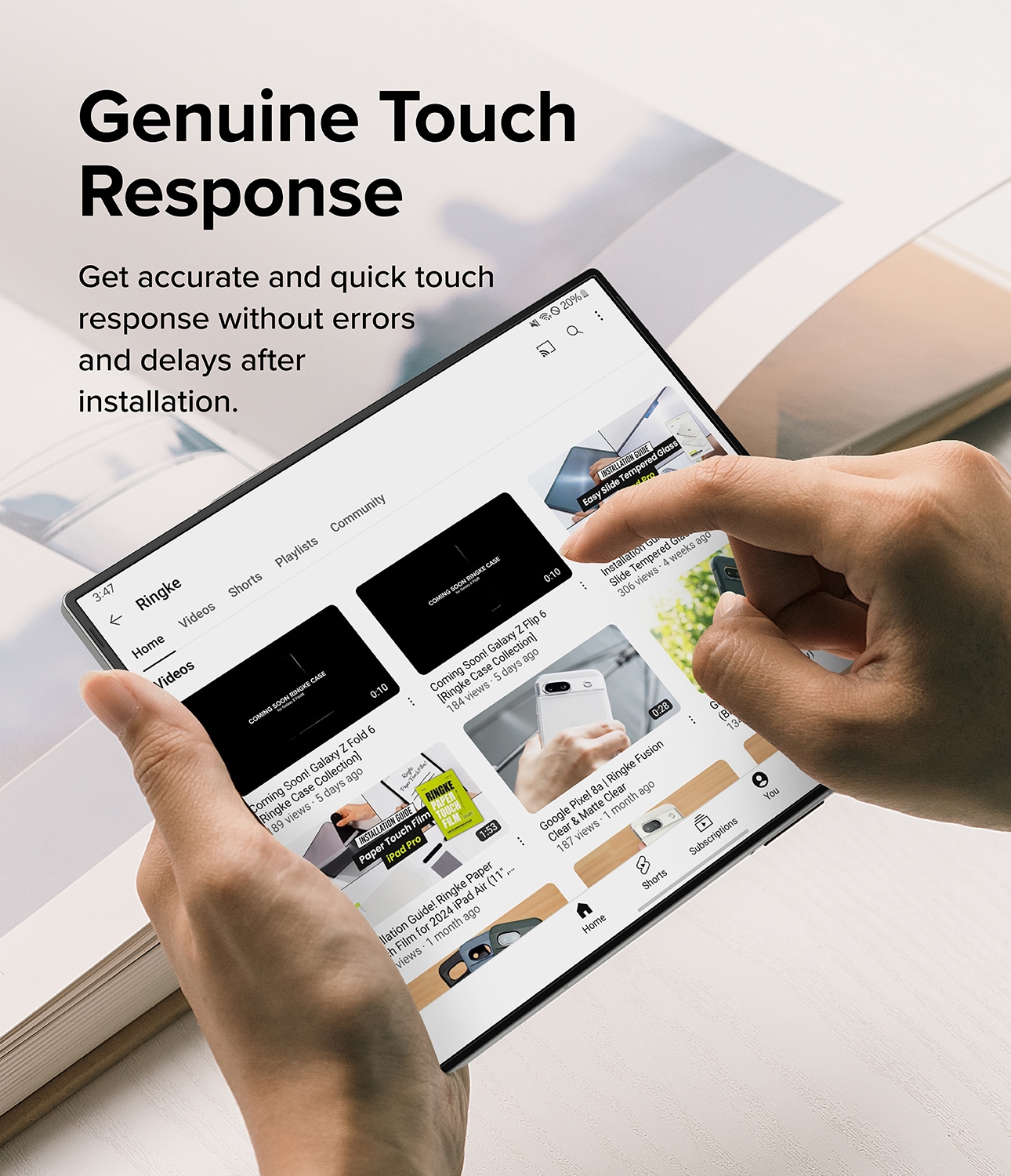 Samsung Galaxy Z Fold 6 Skjermbeskytter beskyttelsesfilm - Dual Easy (2-pack)