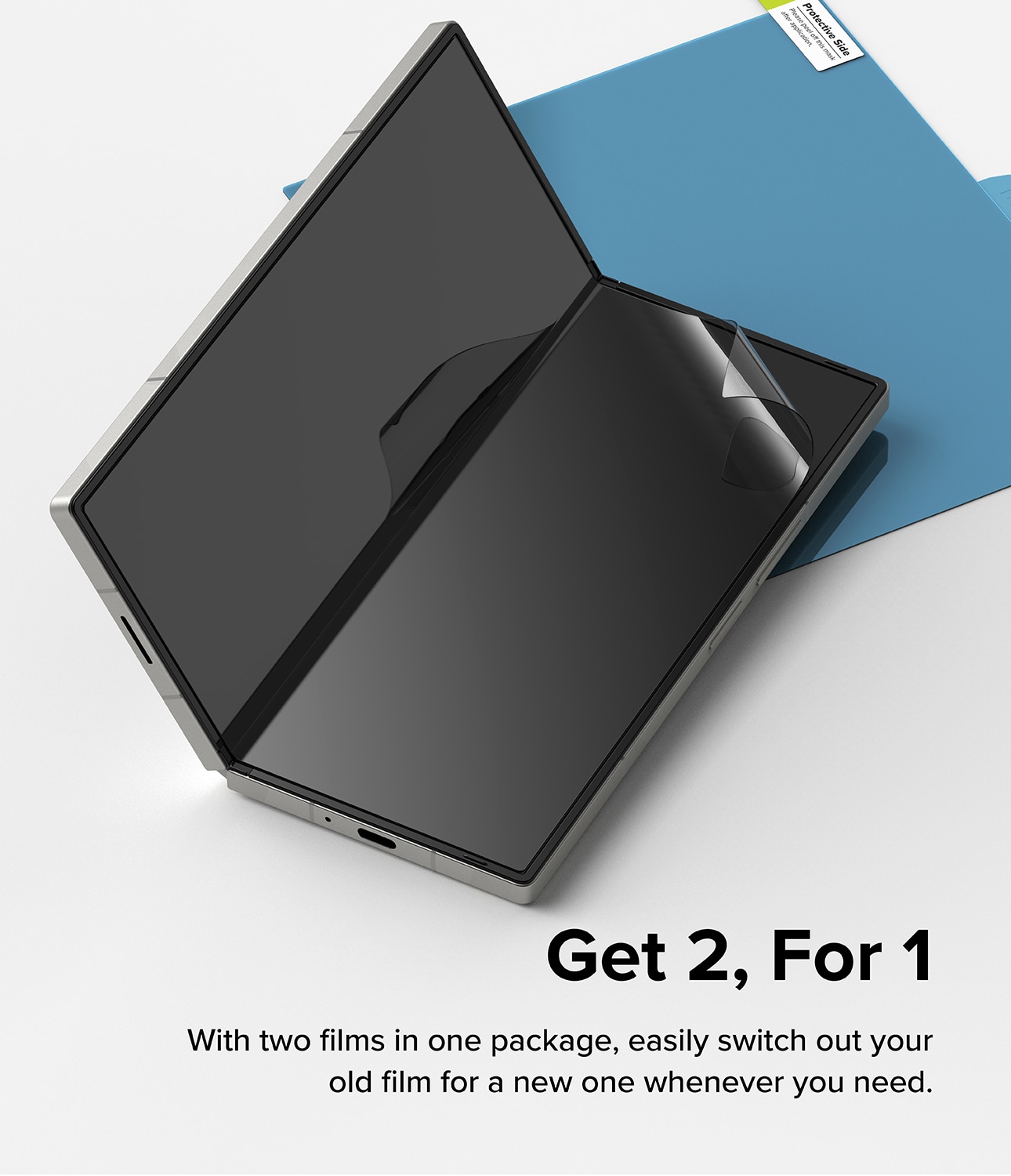 Samsung Galaxy Z Fold 6 Skjermbeskytter beskyttelsesfilm - Dual Easy (2-pack)