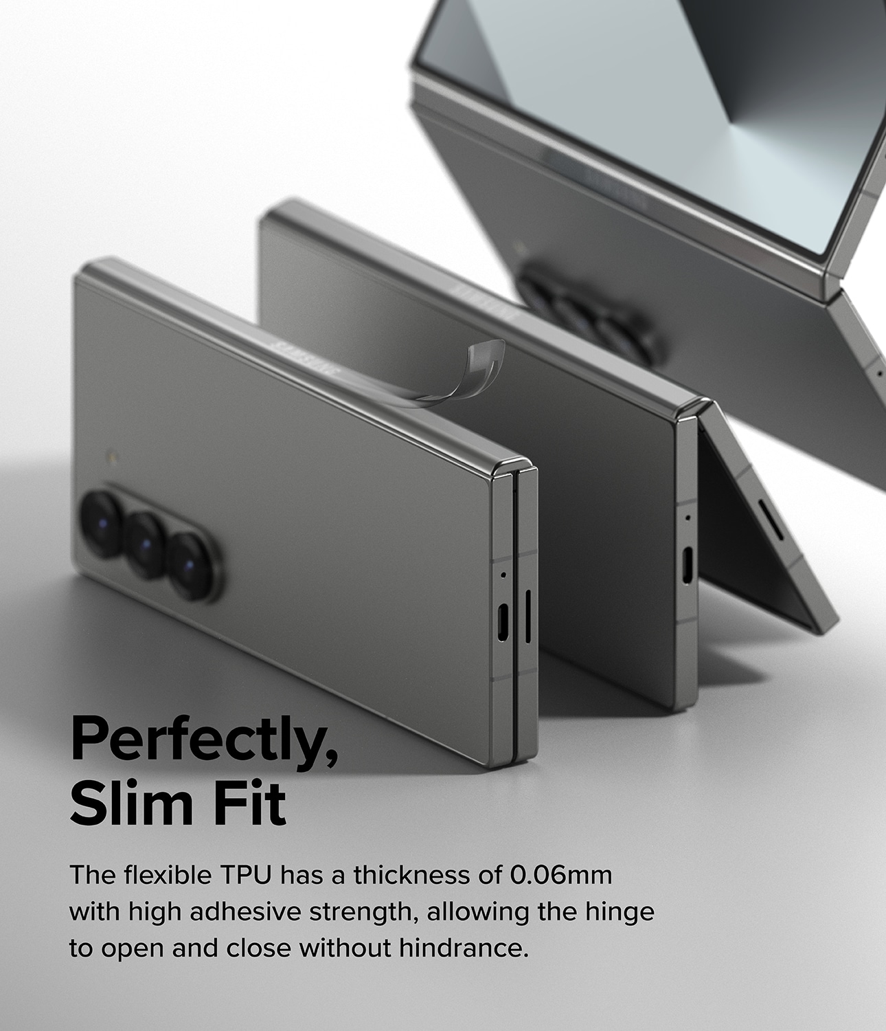 Samsung Galaxy Z Fold 5 Hinge beskyttelsesfilm – Dual Easy (2-pack)