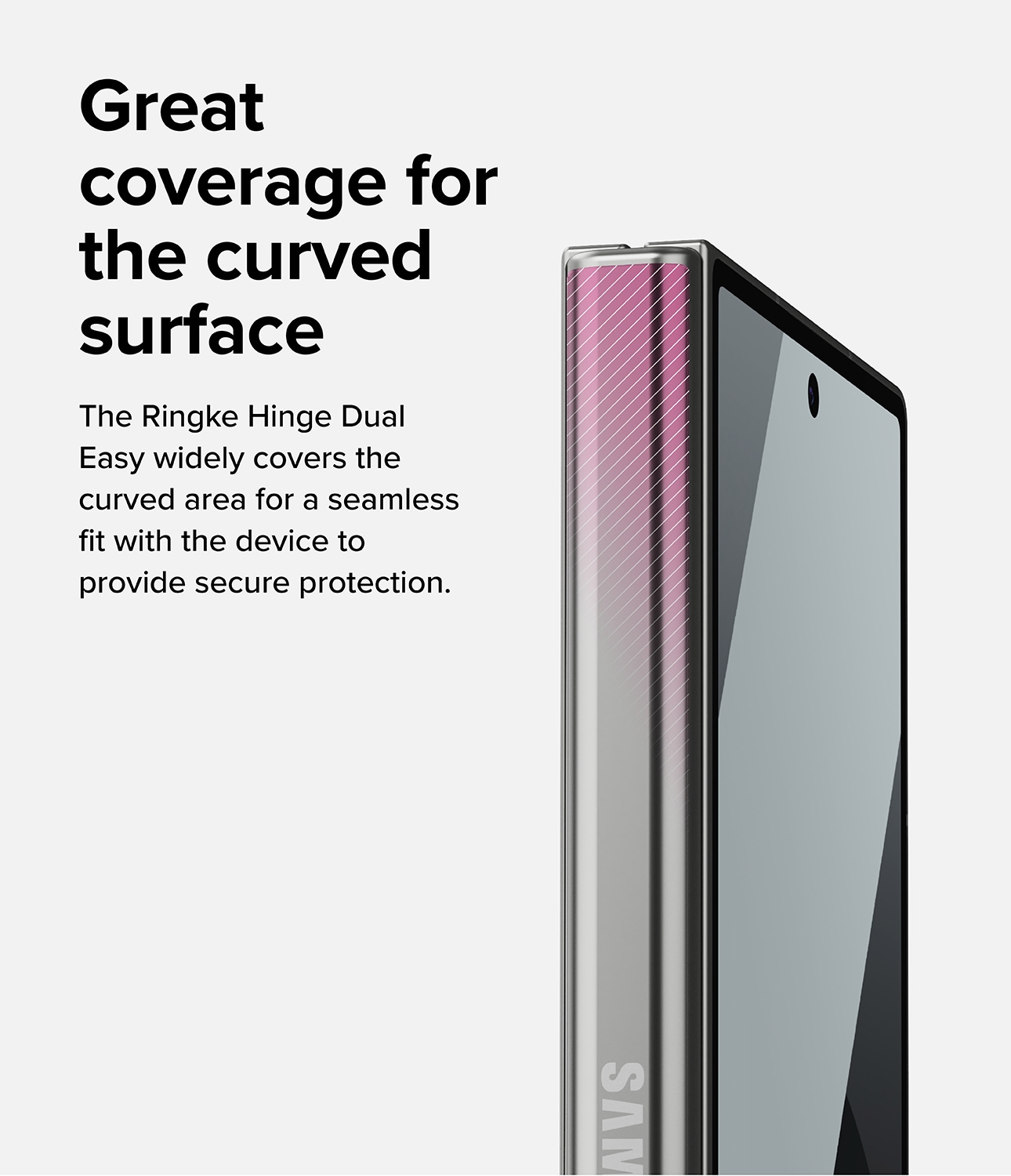 Samsung Galaxy Z Fold 5 Hinge beskyttelsesfilm – Dual Easy (2-pack)