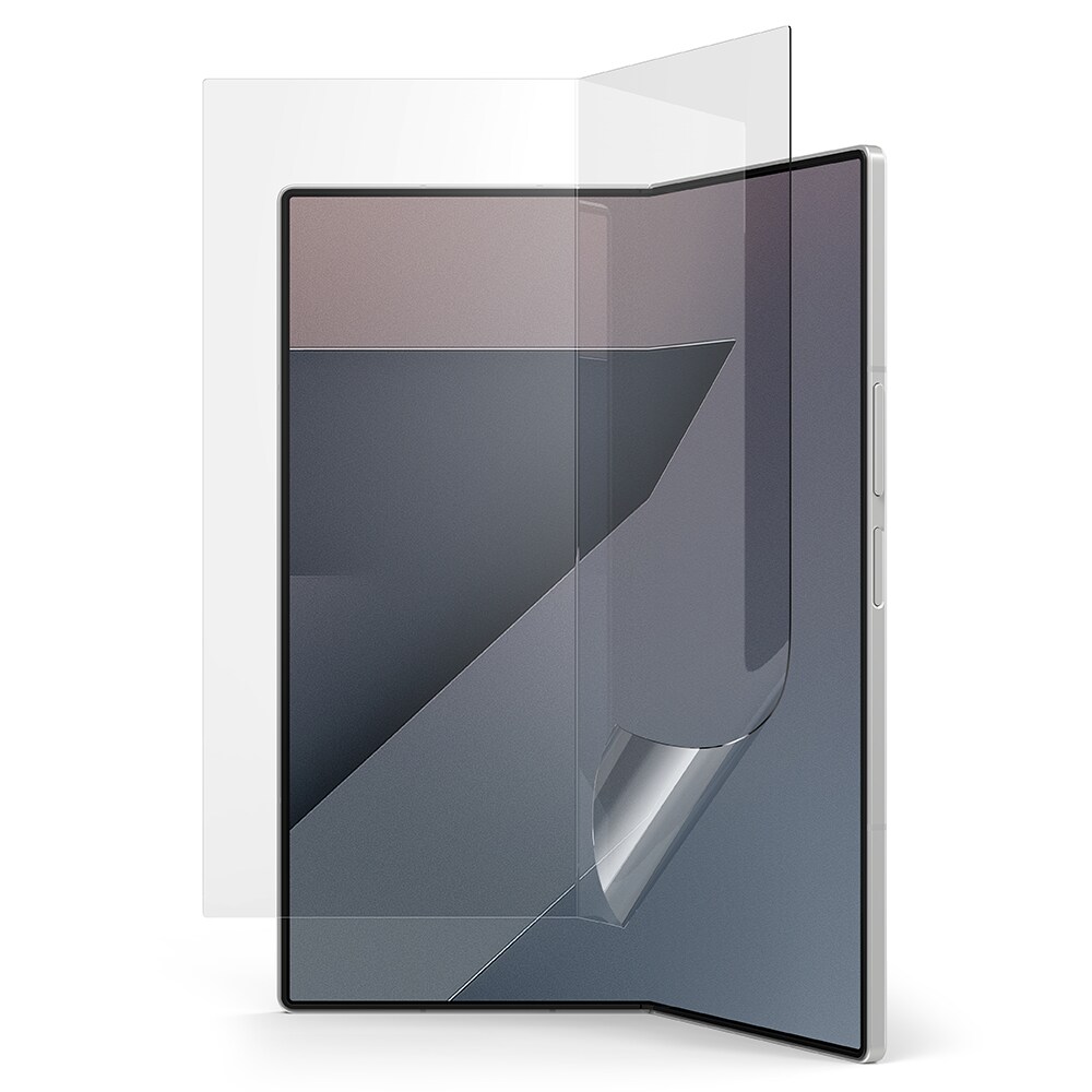 Samsung Galaxy Z Fold 7 Skjermbeskytter beskyttelsesfilm med monteringsramme - Dual Easy (2-pack)