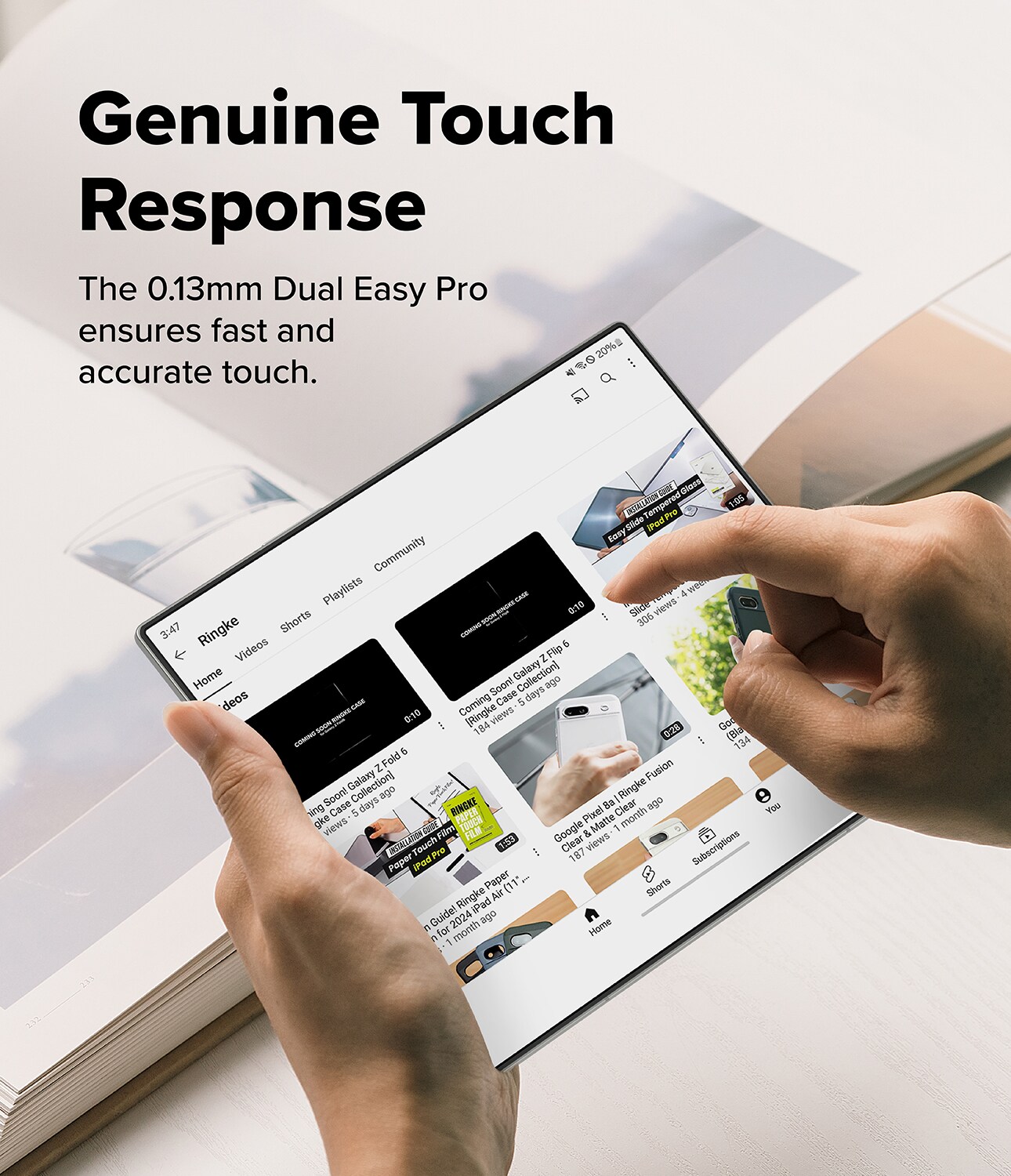 Samsung Galaxy Z Fold 7 Skjermbeskytter beskyttelsesfilm med monteringsramme - Dual Easy (2-pack)