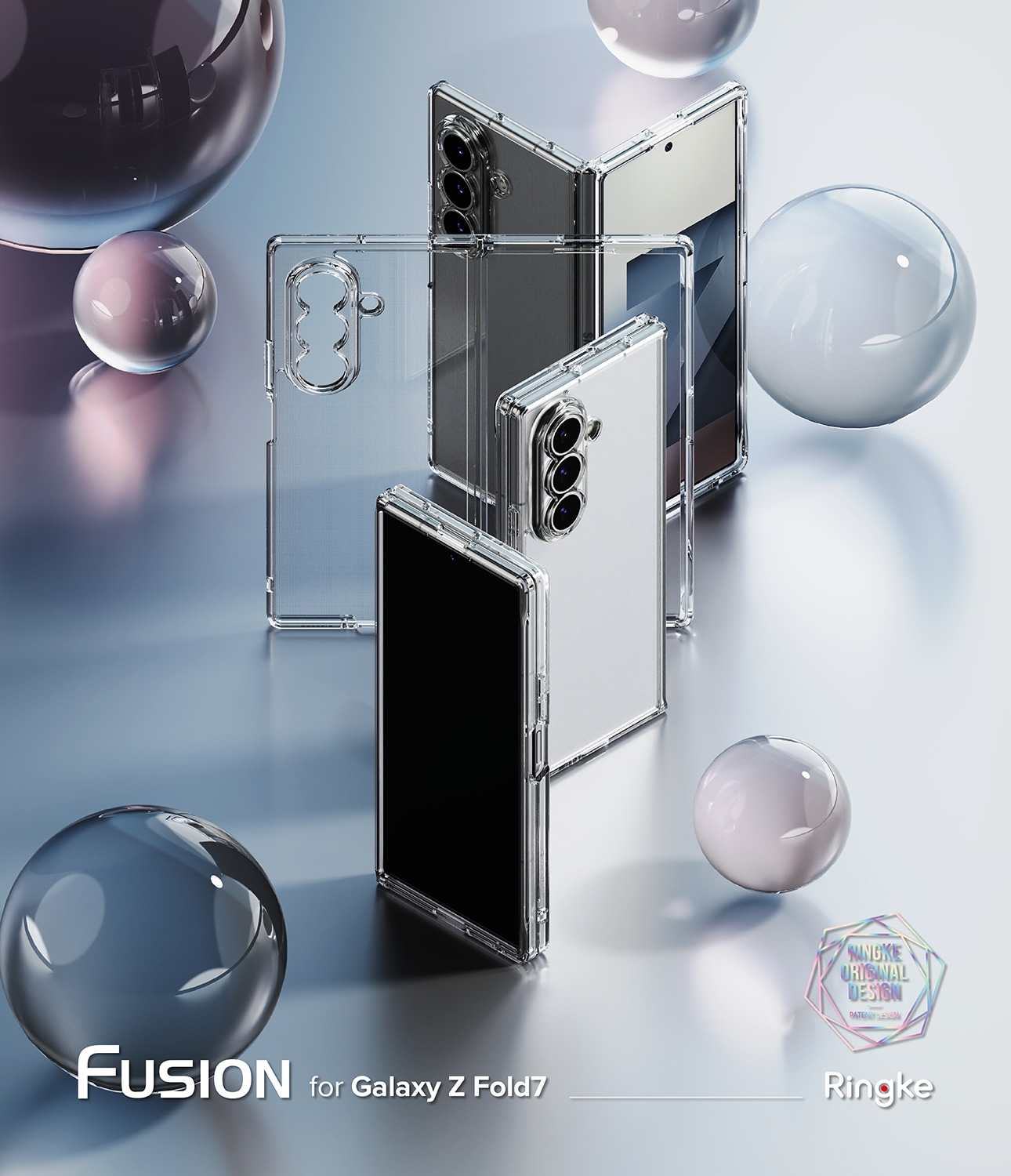 Samsung Galaxy Z Fold 7 Fusion deksel, gjennomsiktig
