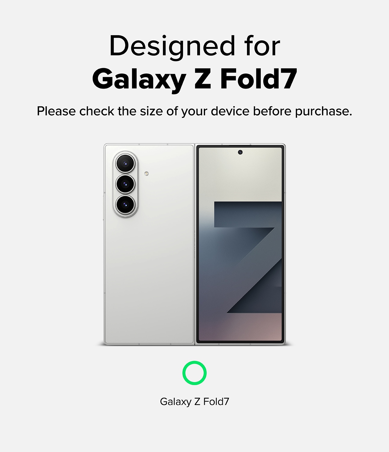 Samsung Galaxy Z Fold 7 Fusion MagSafe Deksel, gjennomsiktig